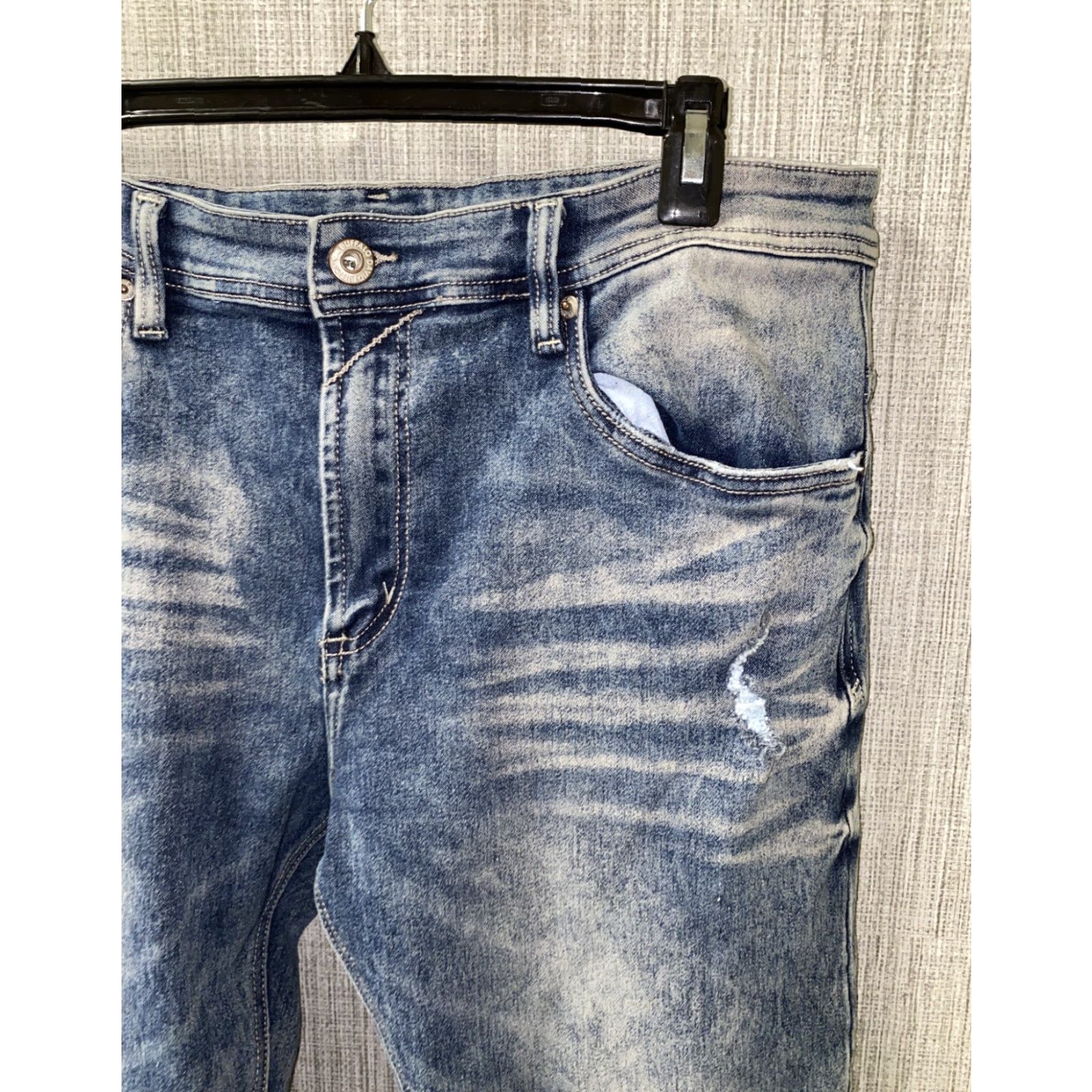 Buffalo David Bitton Buffalo David Bitton Jeans Mens Blue Zip Fly Sp. Max-x 34 X 31.5 Inseam 31.5 Denim Size US 34 / EU 50 - 2 Thumbnail