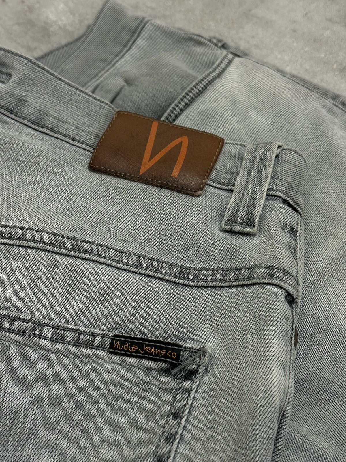 Nudie Jeans Nudie Jeans Thin Finn Grey Denim 34/30 Size US 34 / EU 50 - 4 Thumbnail