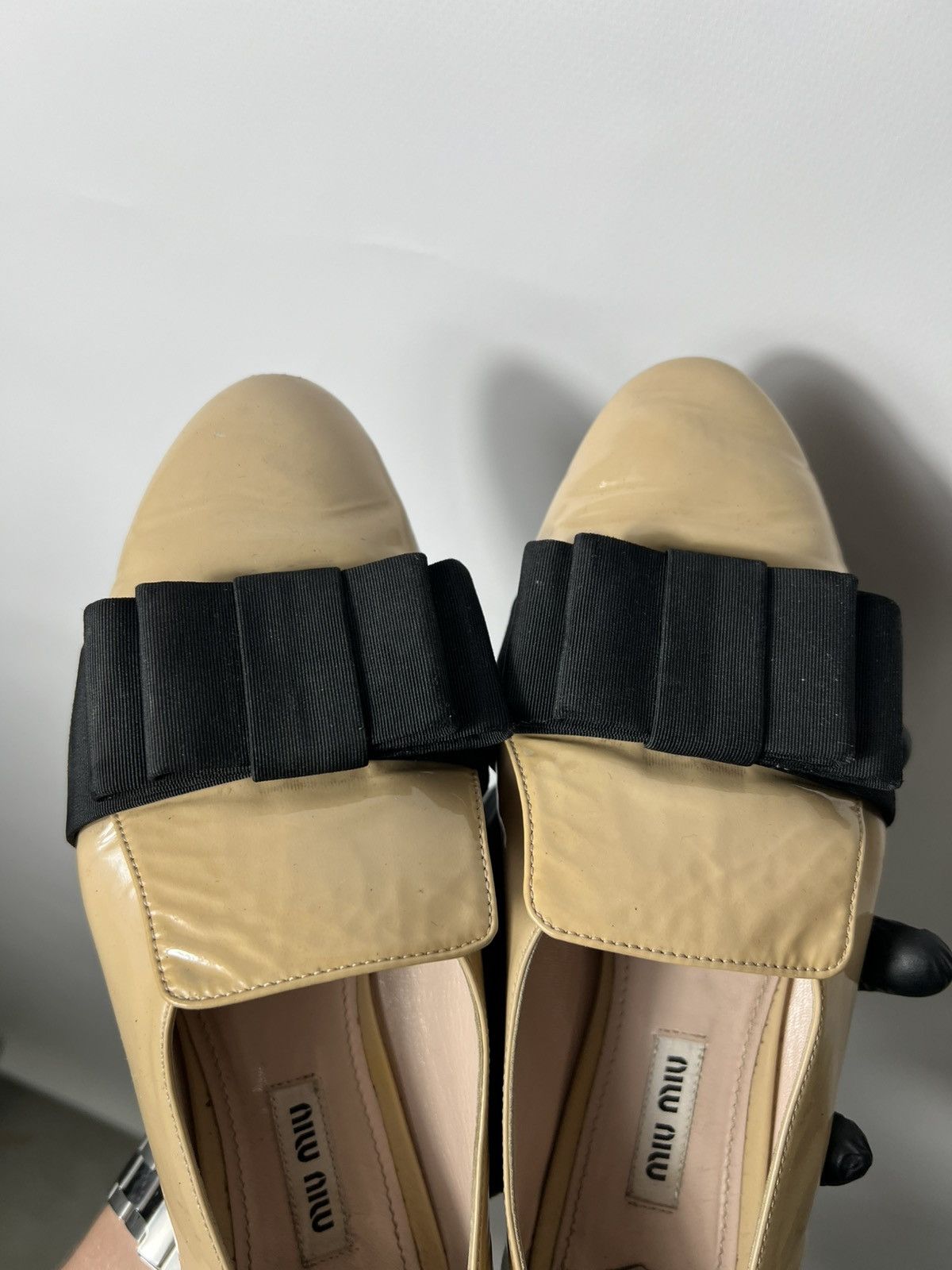 Miu Miu Vintage luxury Miu Miu leather ballet flats Size 37.5 Size US 7.5 / IT 37.5 - 9 Thumbnail