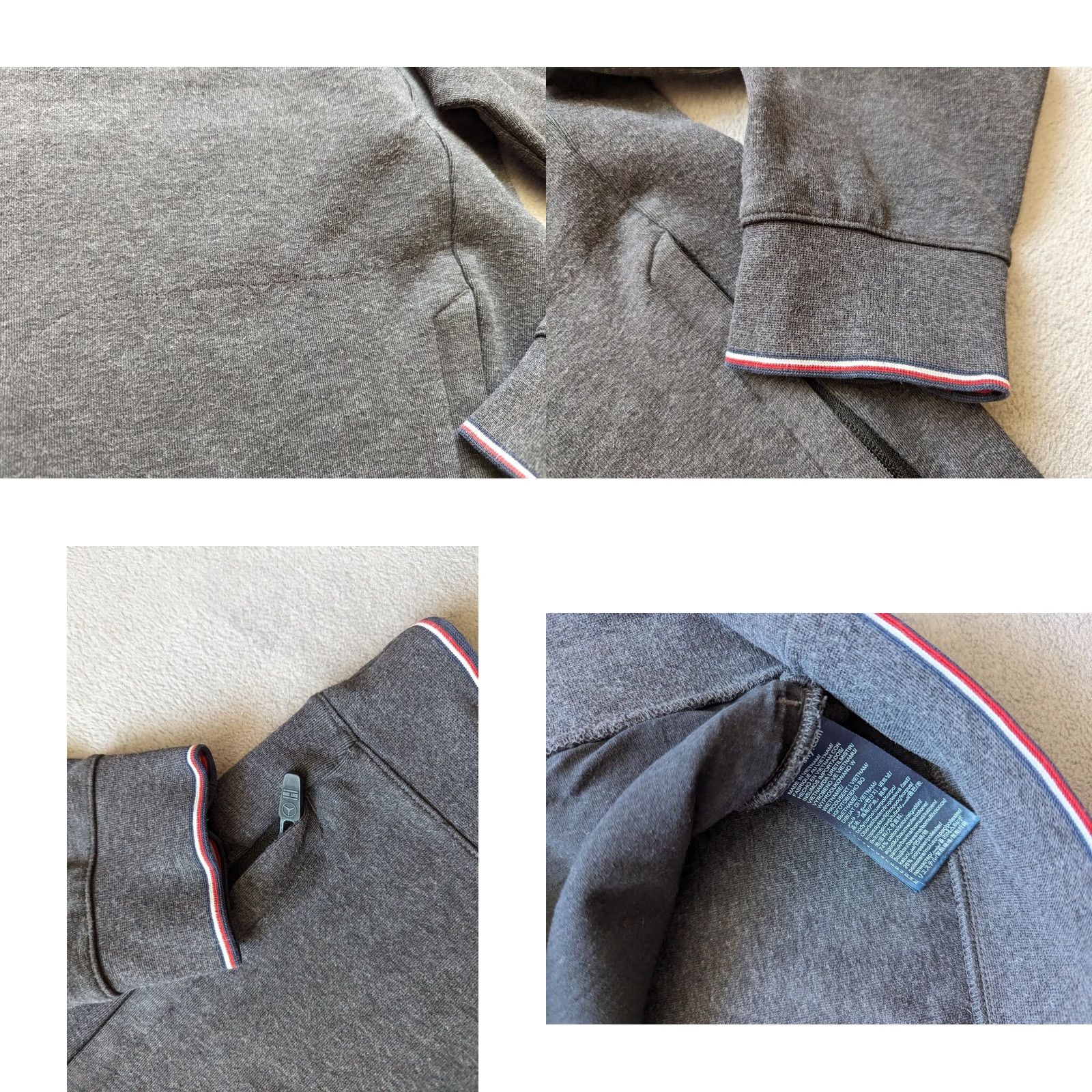 Tommy Hilfiger Tommy Hilfiger AMG Petronas Motorsport Sweatshirt Zip Mens Size L Gray Size US L / EU 52-54 / 3 - 9 Thumbnail