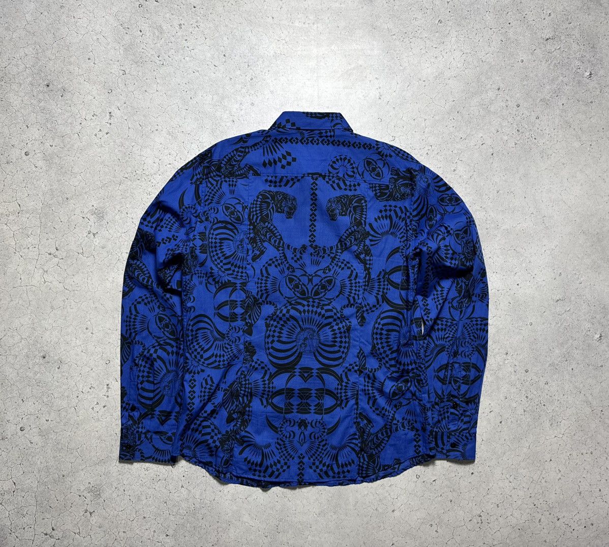 Versace Versace Jeans Luxury Button Up Shirt Size XL Blue Size US XL / EU 56 / 4 - 12 Thumbnail