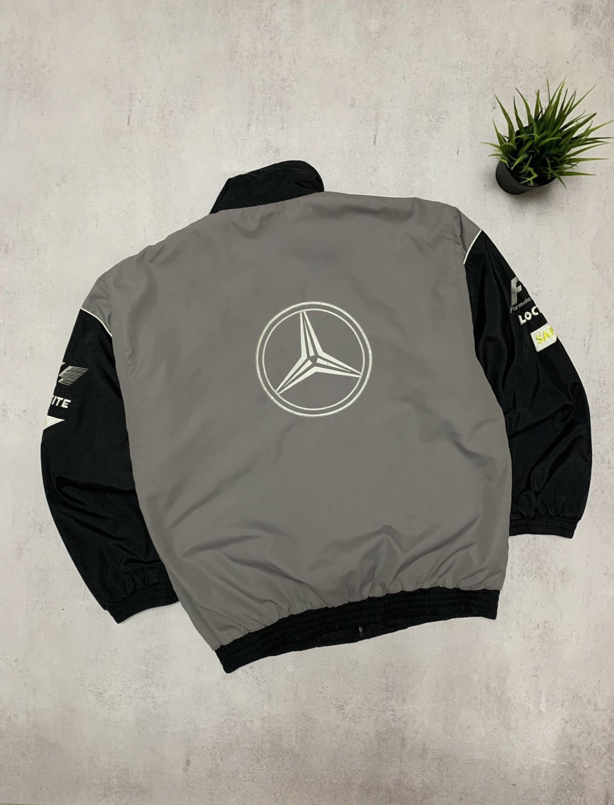Formula 1 × Mercedes-Benz Vintage Mercedes Benz Jacket Bomber Warsteiner Michelin F1 Size US L / EU 52-54 / 3 - 8 Thumbnail