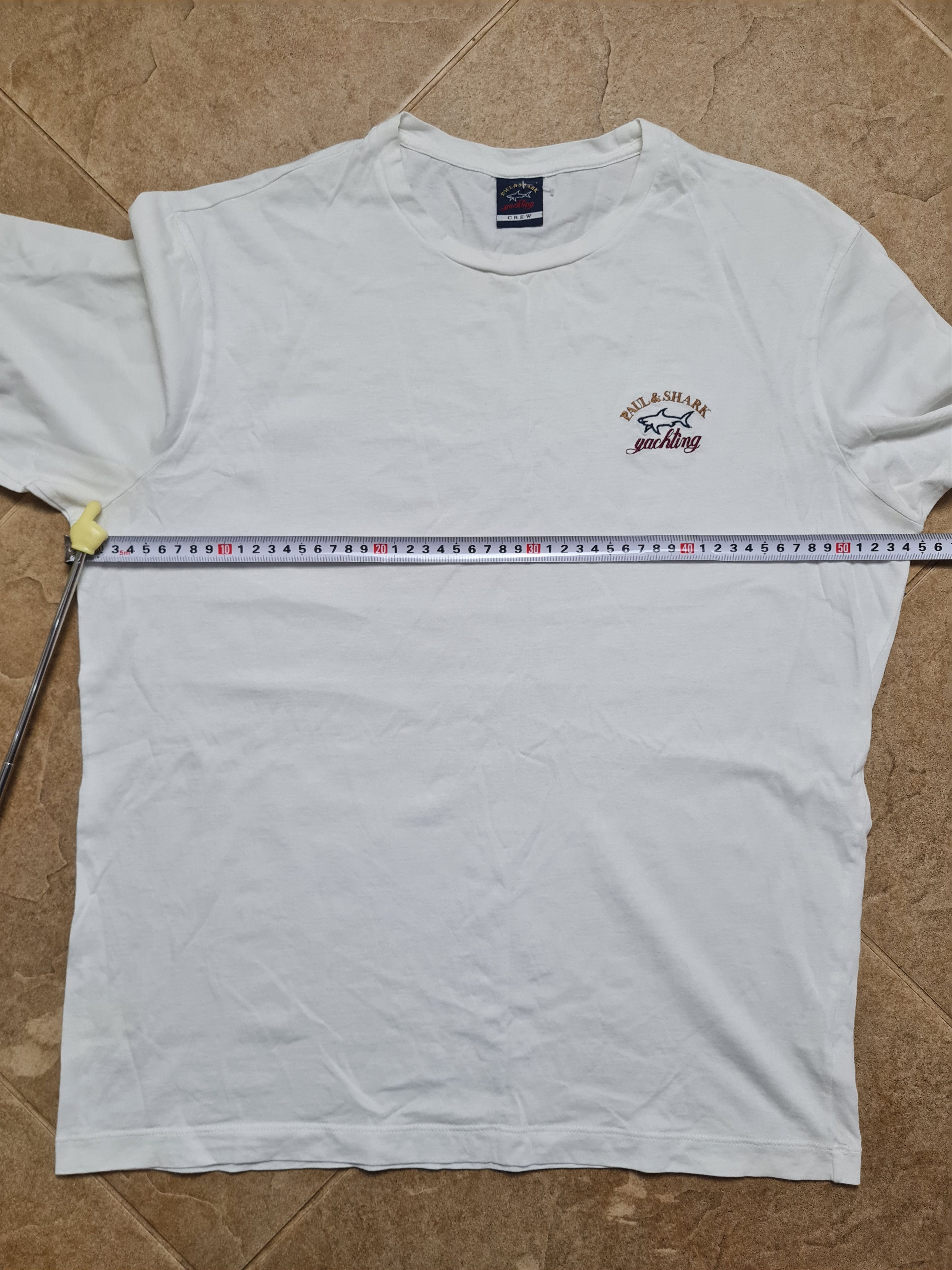 Paul & Shark Authentic Paul & Shark White Long Sleeve Tee Yachting Logo Size US L / EU 52-54 / 3 - 4 Thumbnail