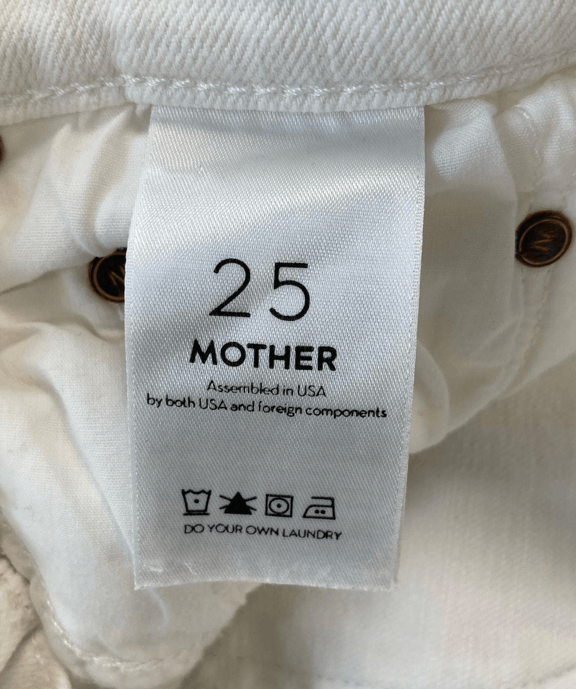 MOTHER Mother The Hustler Ankle Jeans Women's White Denim High Rise Size 26" / US 2 / IT 38 - 3 Thumbnail