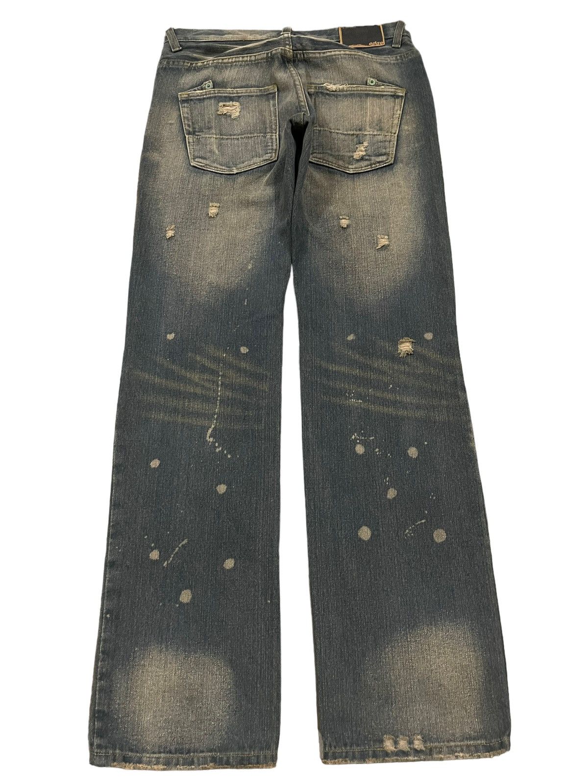 If Six Was Nine Vintage Japanese Brand Mud Wash Style Distressed Jeans Size US 30 / EU 46 - 2 Thumbnail