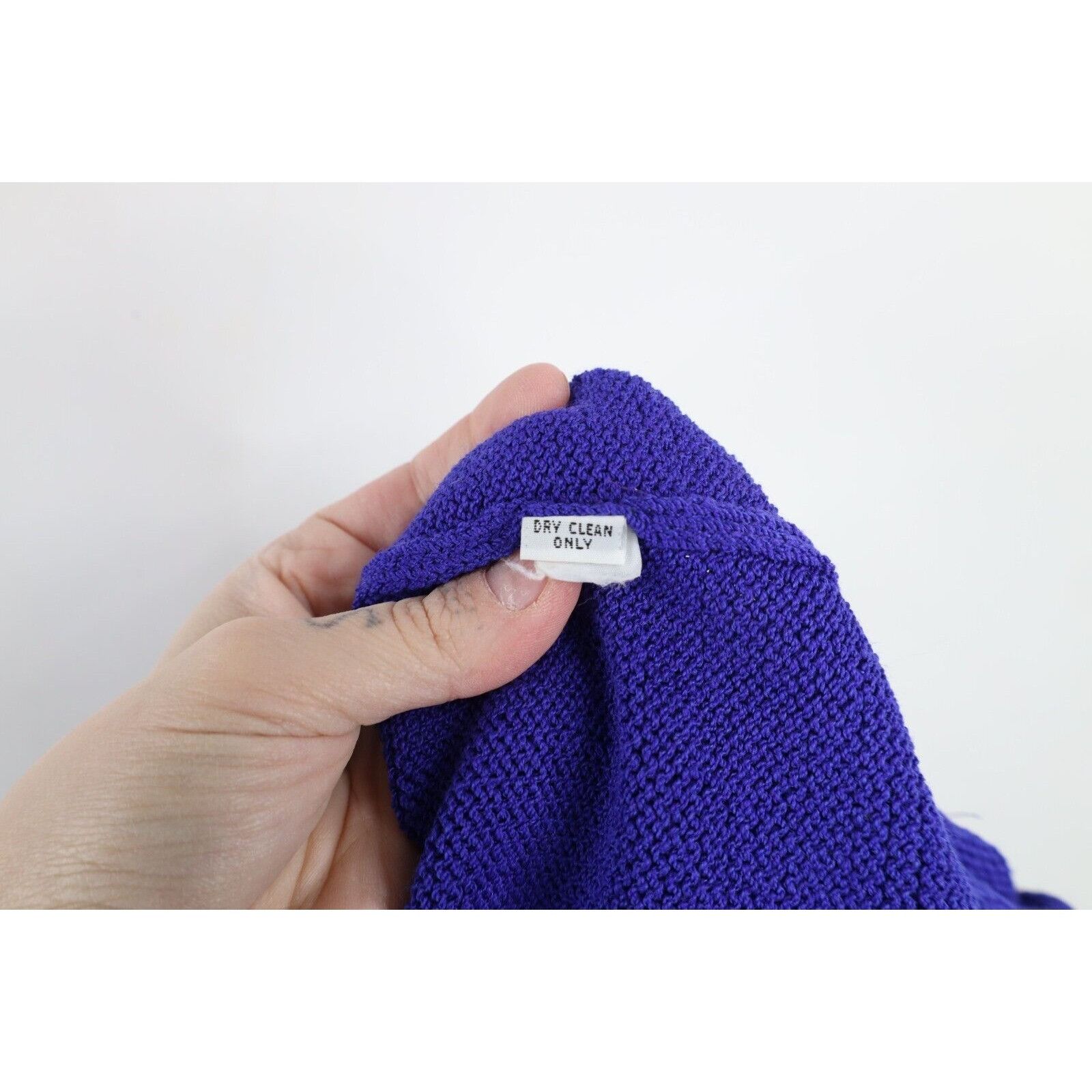 St. John × Vintage Vintage 70s 80s St John Marie Gray Wool Knit Sweater Dress Size M / US 6-8 / IT 42-44 - 15 Thumbnail