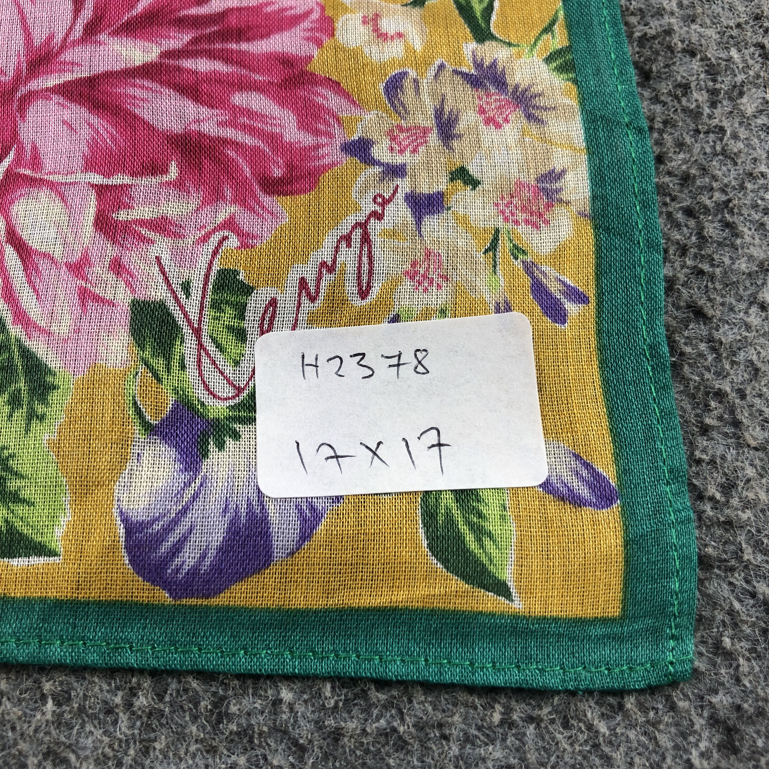 Kenzo Kenzo Floral Handkerchief Neckerchief Bandana H2378 Size ONE SIZE - 5 Thumbnail