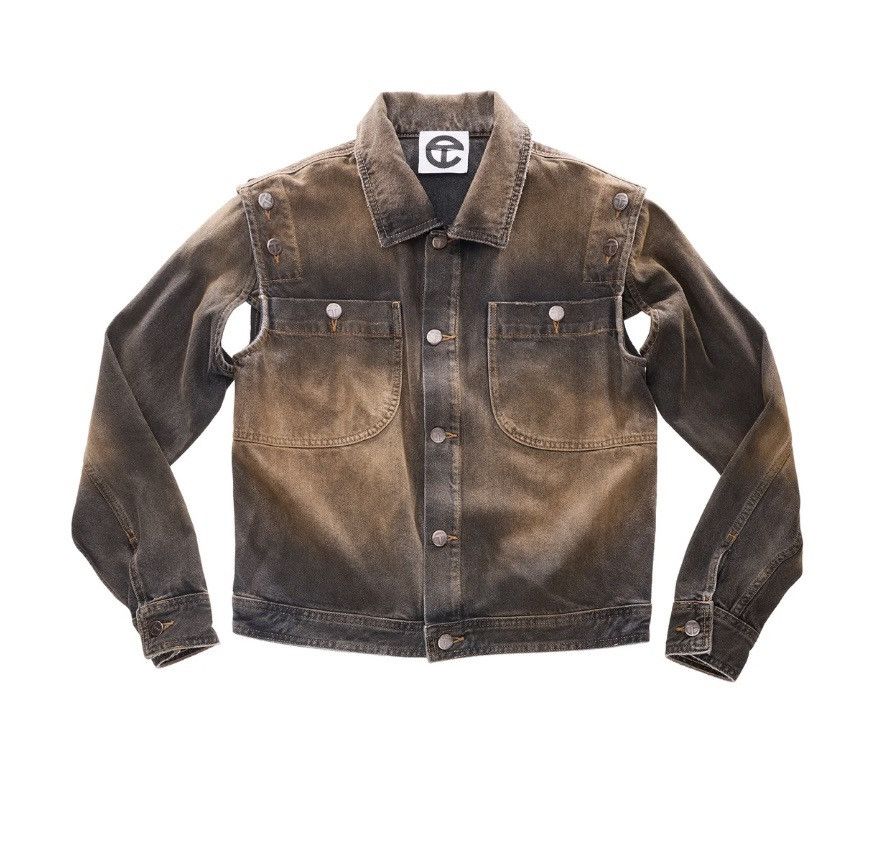 Telfar Telfar Detachable Jean Jacket in Dirty Denim Size S / US 4 / IT 40 - 1 Thumbnail