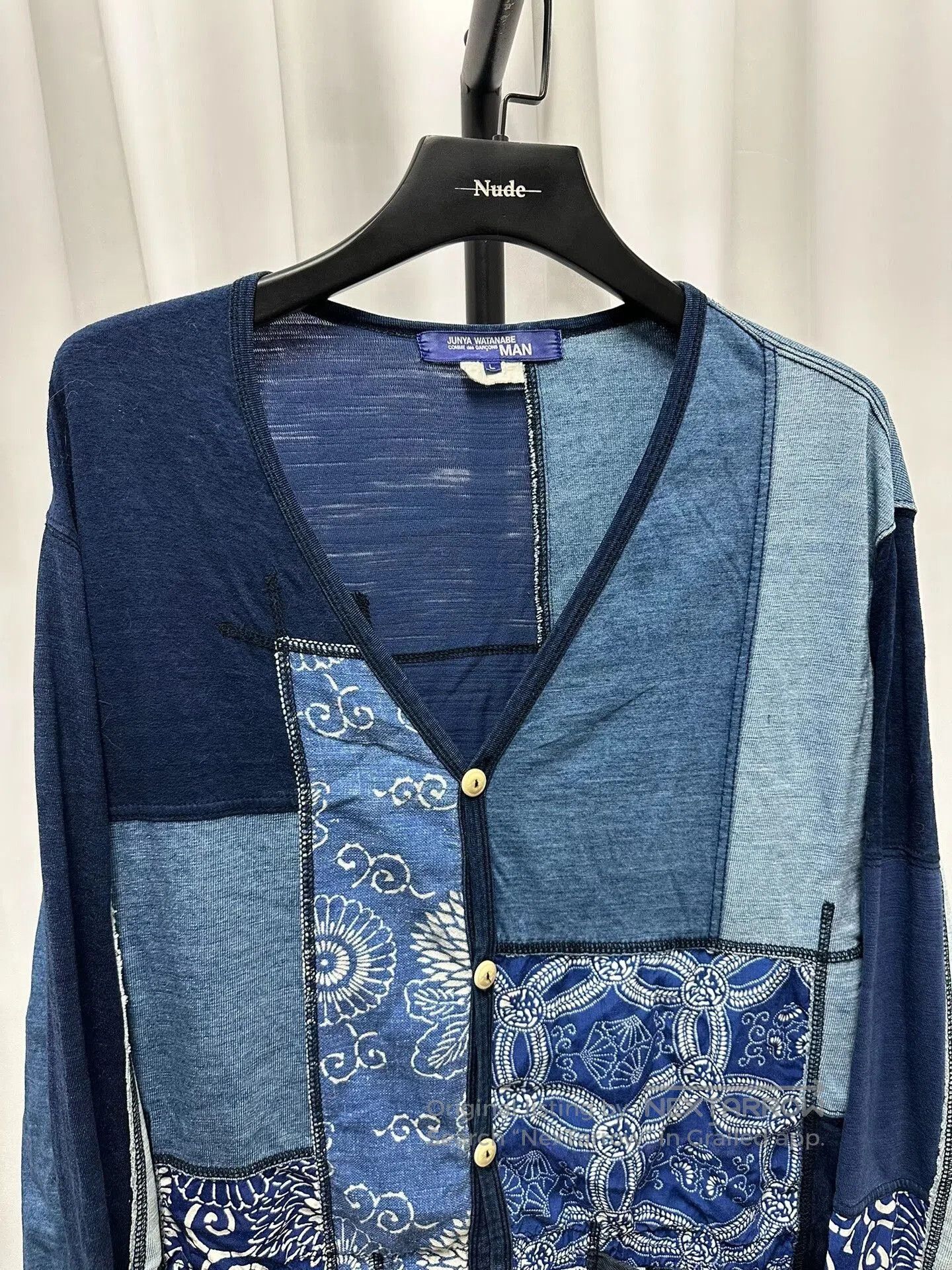 Junya Watanabe Junya Watanabe Man Blue Dye Cardigan. Size US L / EU 52-54 / 3 - 2 Thumbnail