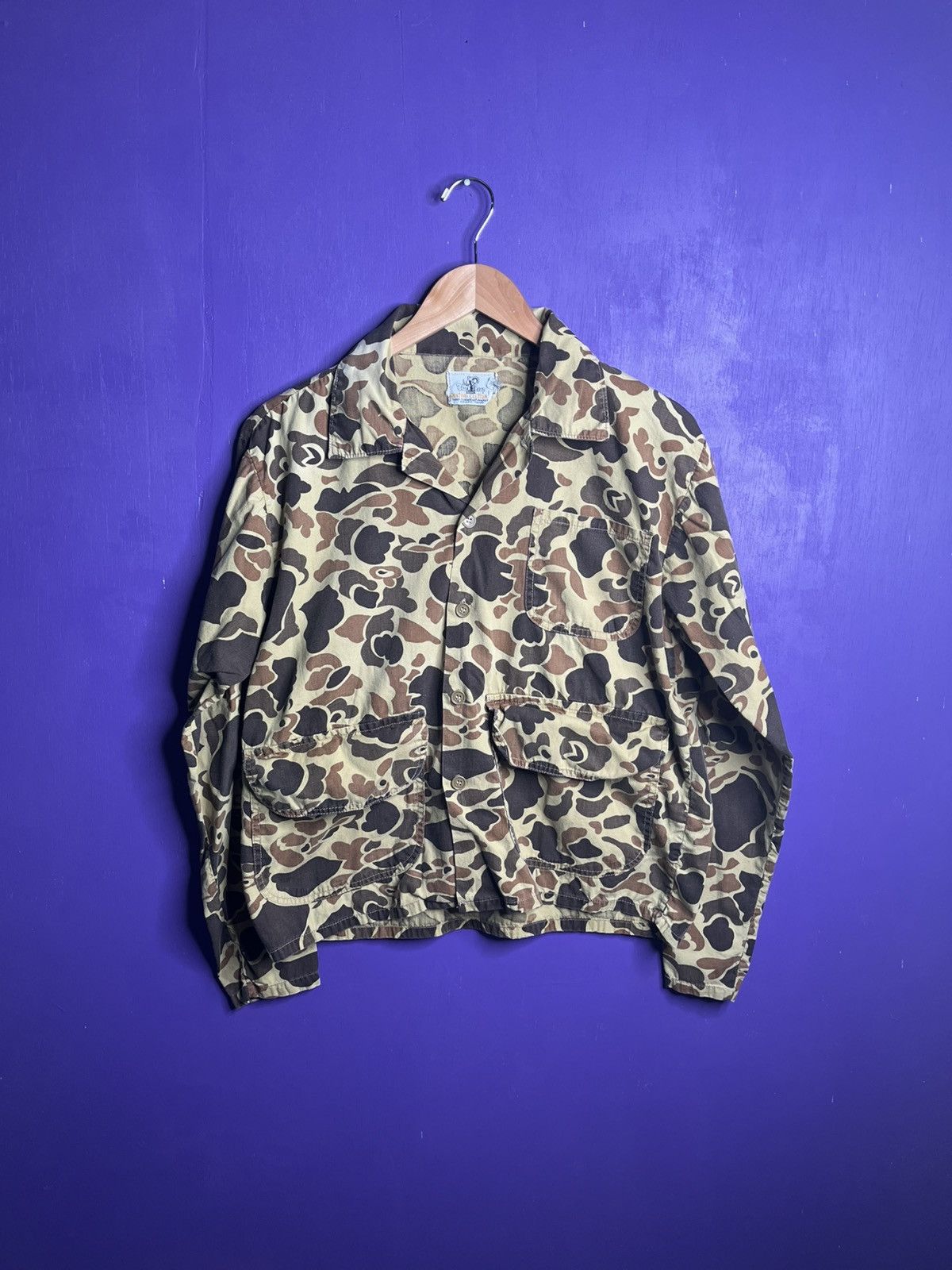 Vintage Vintage 70s black sheep Camo button up Size US M / EU 48-50 / 2 - 1 Thumbnail