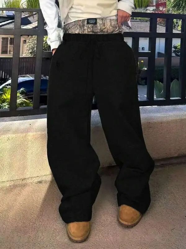 Japanese Brand Double drawstring baggy drip drill sweatpants Size US 32 / EU 48 - 1 Thumbnail