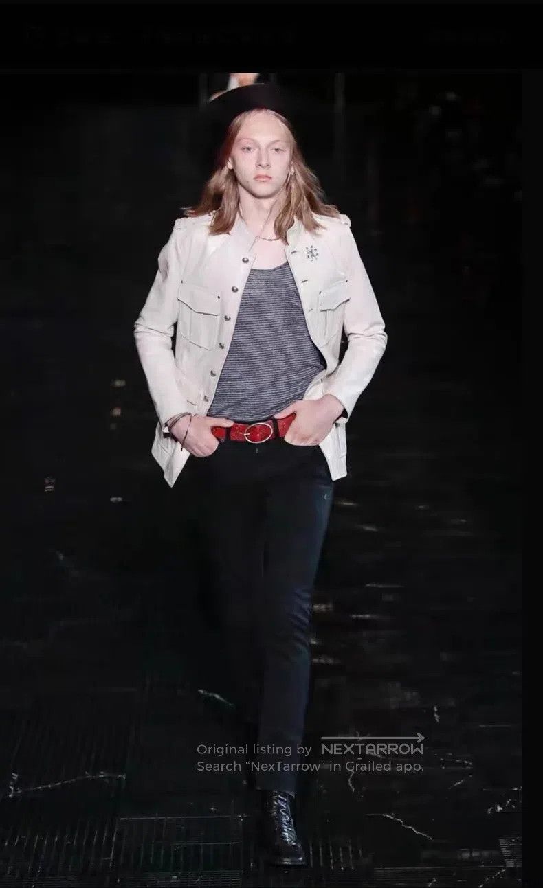 Saint Laurent Paris Saint Laurent Paris Distressed Vintage Court Leather Jacke Size US S / EU 44-46 / 1 - 9 Thumbnail