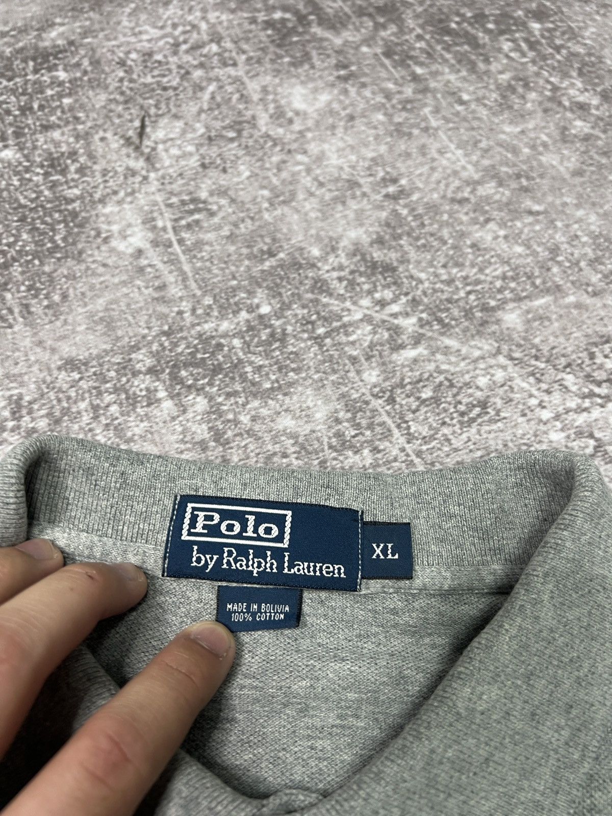 Polo Ralph Lauren Vintage Polo Ralph Lauren Rugby Shirt Gray Longsleeve Size US XL / EU 56 / 4 - 7 Thumbnail