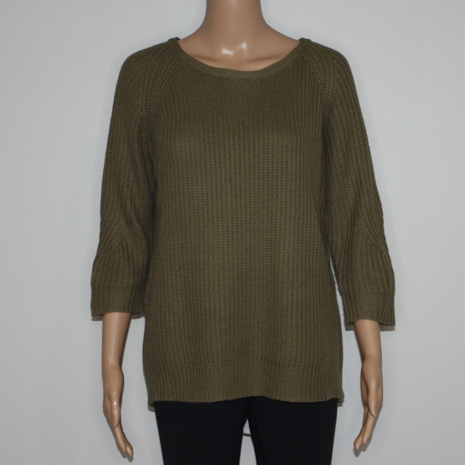 Other Olivia Sky Wide Rib Split Back Sweater in Olive Green Size M / US 6-8 / IT 42-44 - 1 Thumbnail