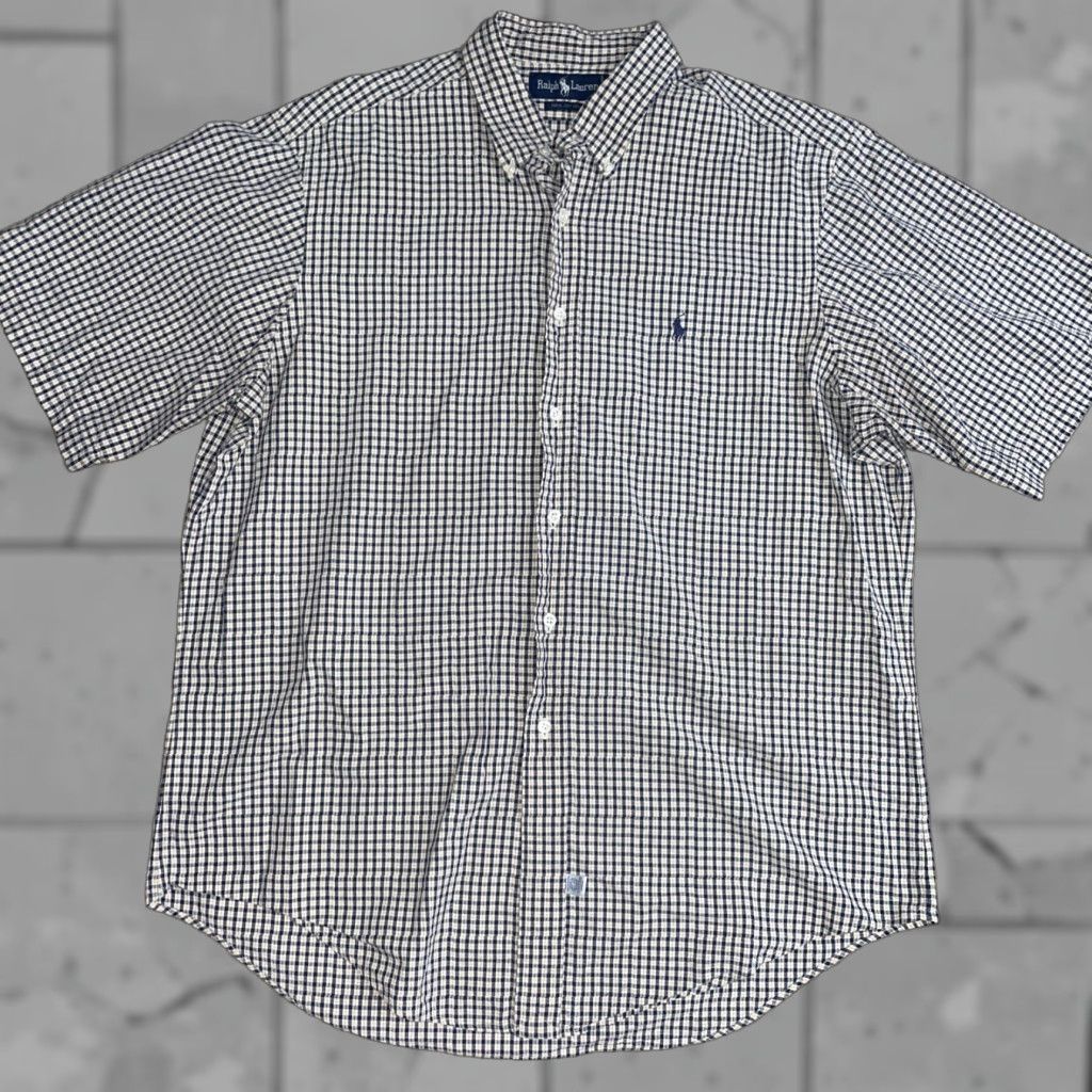 Polo Ralph Lauren Polo Ralph Lauren Plaid Shirt Button-Up Short Sleeve Mens XL Multicolor Size US XL / EU 56 / 4 - 1 Thumbnail