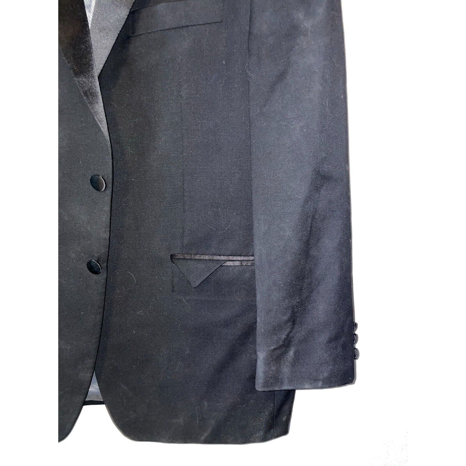 Calvin Klein Vintage Calvin Klein Blazer Jacket Wool Black Suit Wear VTG Size 36R - 5 Thumbnail