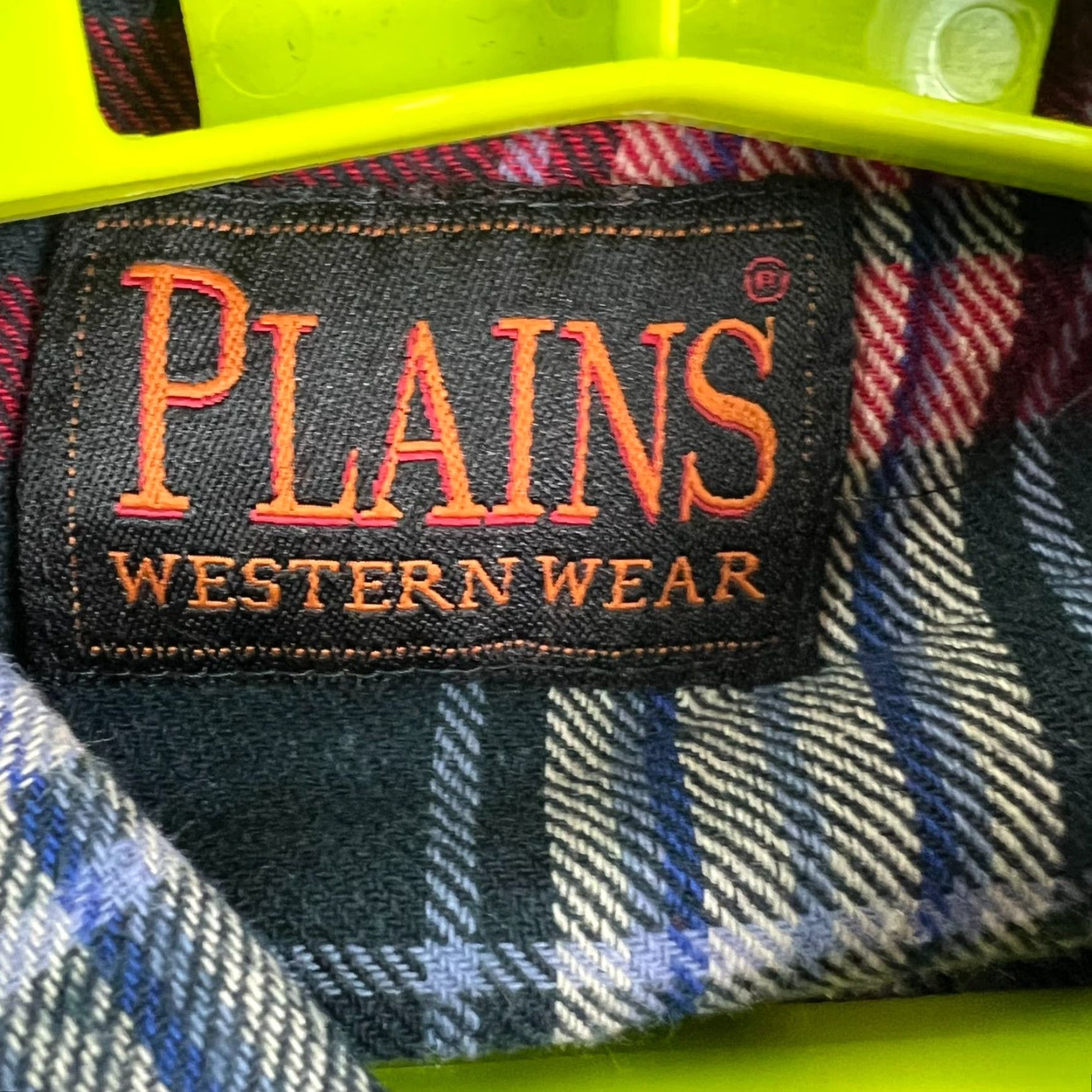 Vintage Plains Wester Wear Button-Up Flannel Shirt Mens Size L Red/Blue Plaid Classic Western Size US L / EU 52-54 / 3 - 4 Thumbnail