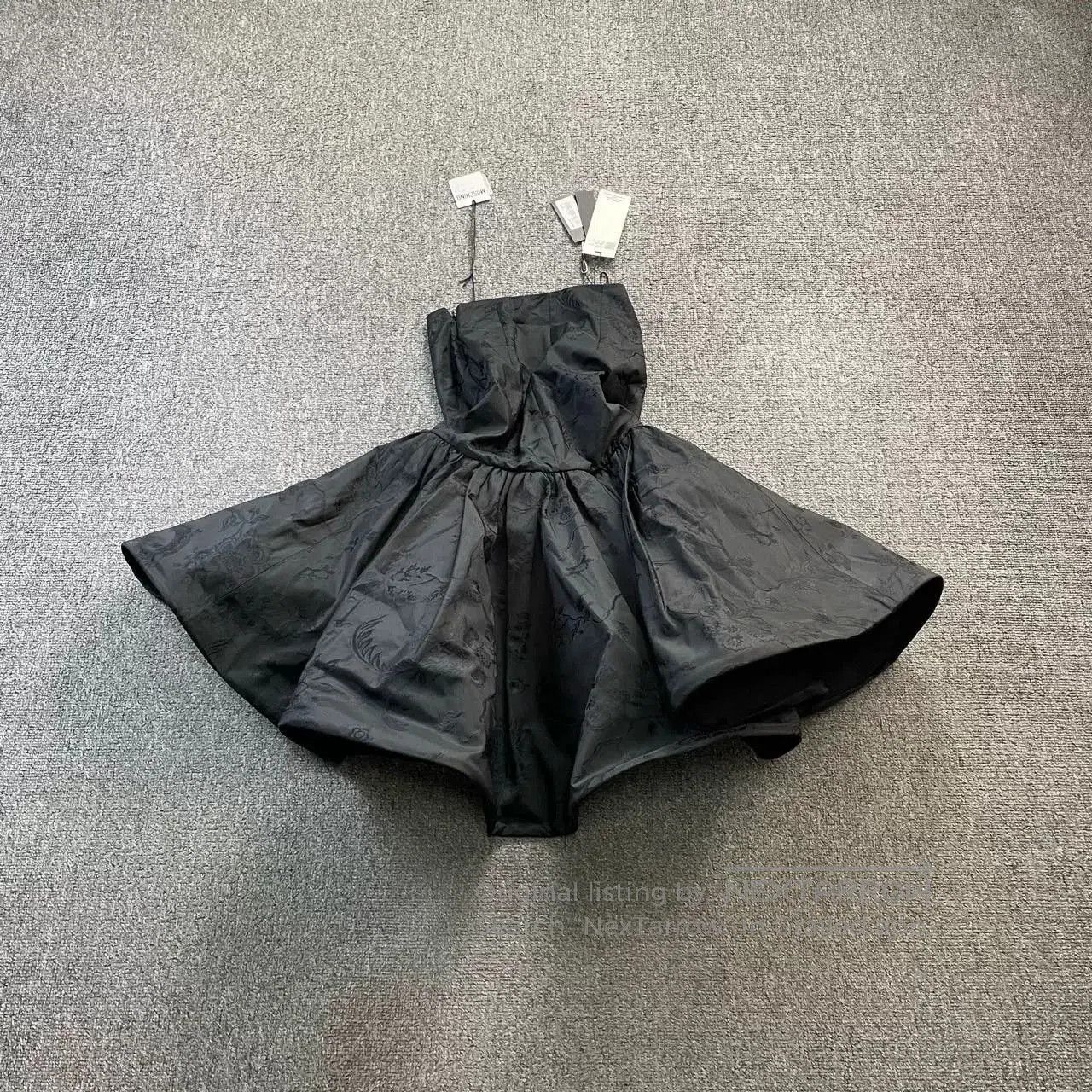 moschino black dress size 38 new.