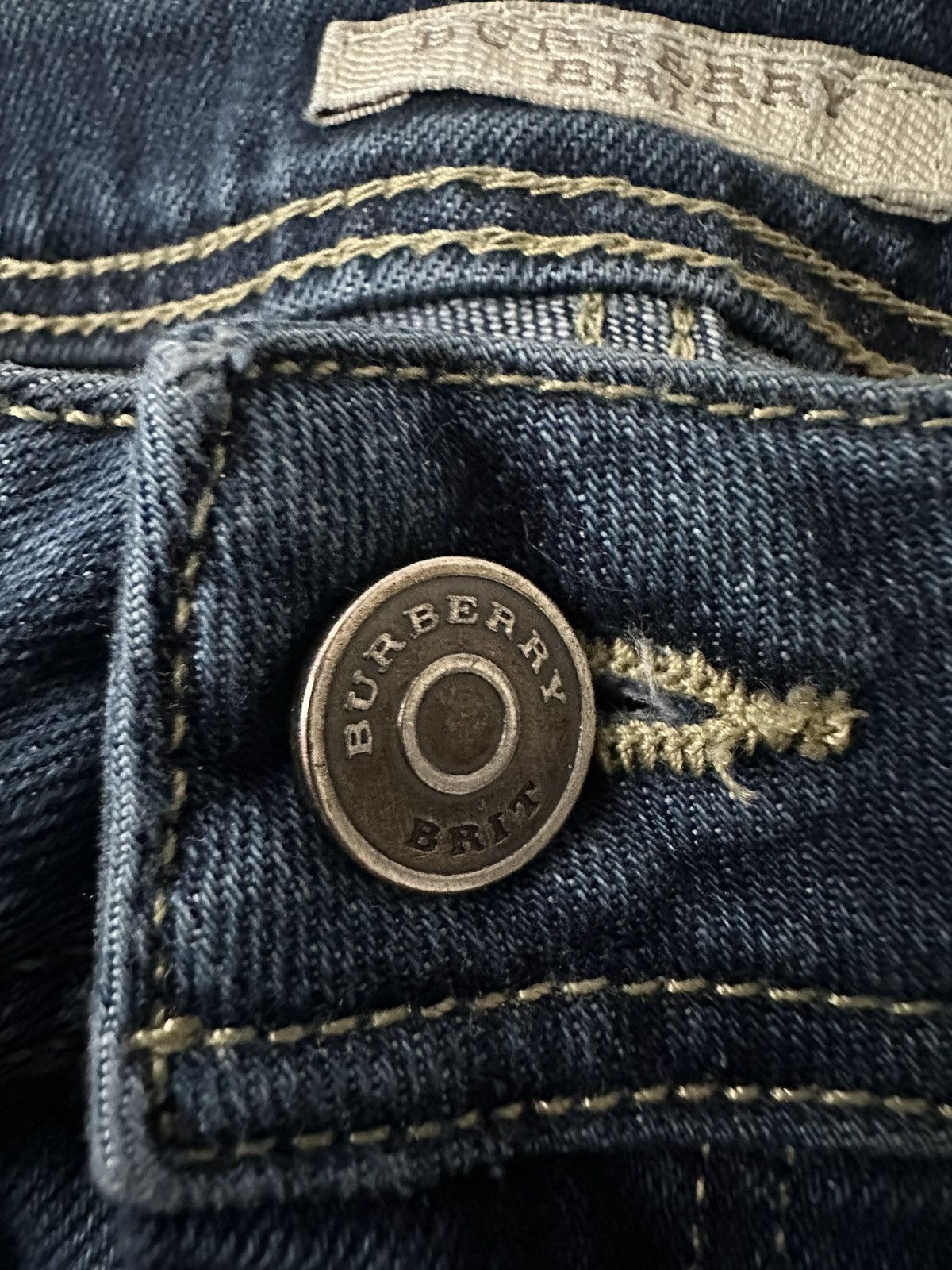 Burberry Burberry Brit Vintage Blue Big Logo Denim size S luxury Size US 30 / EU 46 - 11 Thumbnail