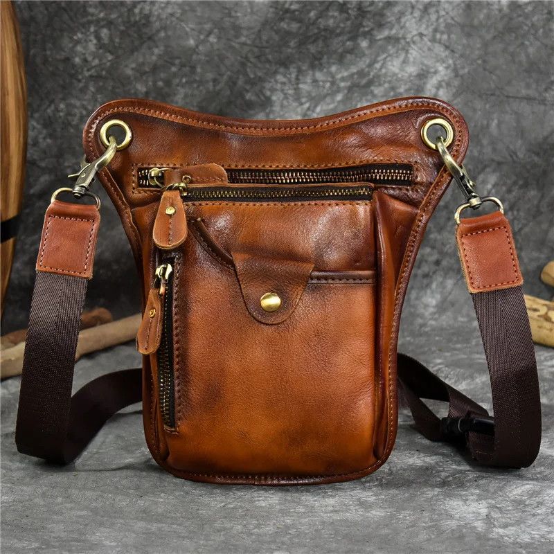 Leather × Vintage Genuine Leather Waist Big Size ONE SIZE - 2 Thumbnail