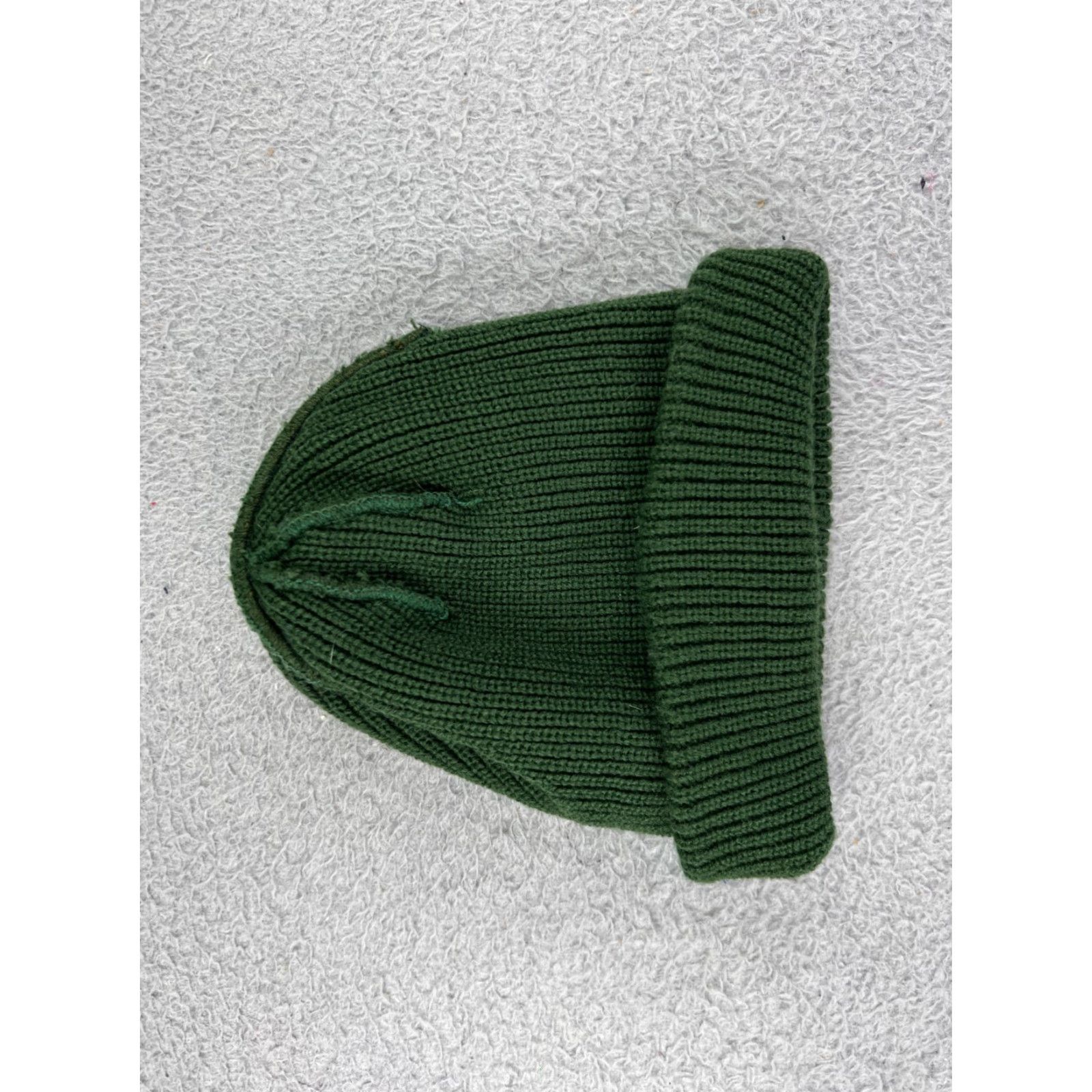 Vintage Mr. Natural Beanie Hat Adult One Size Green Knit Acrylic Snow Ski Logo Mushrooms Winter Mens Beanie Size ONE SIZE - 4 Thumbnail