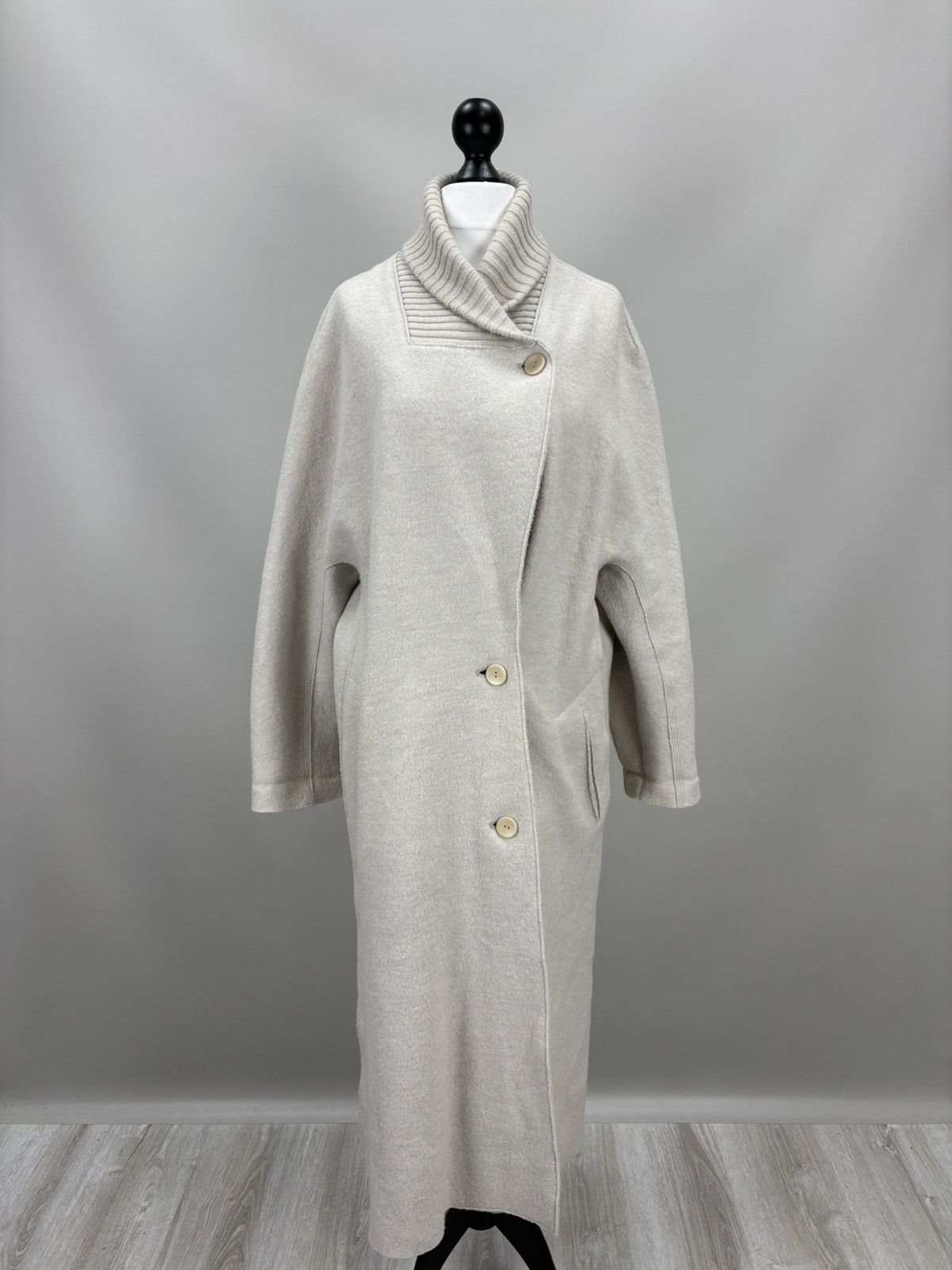 OSKA Womens wool coat OSKA Size 4 Color White Size L / US 10 / IT 46 - 1 Thumbnail