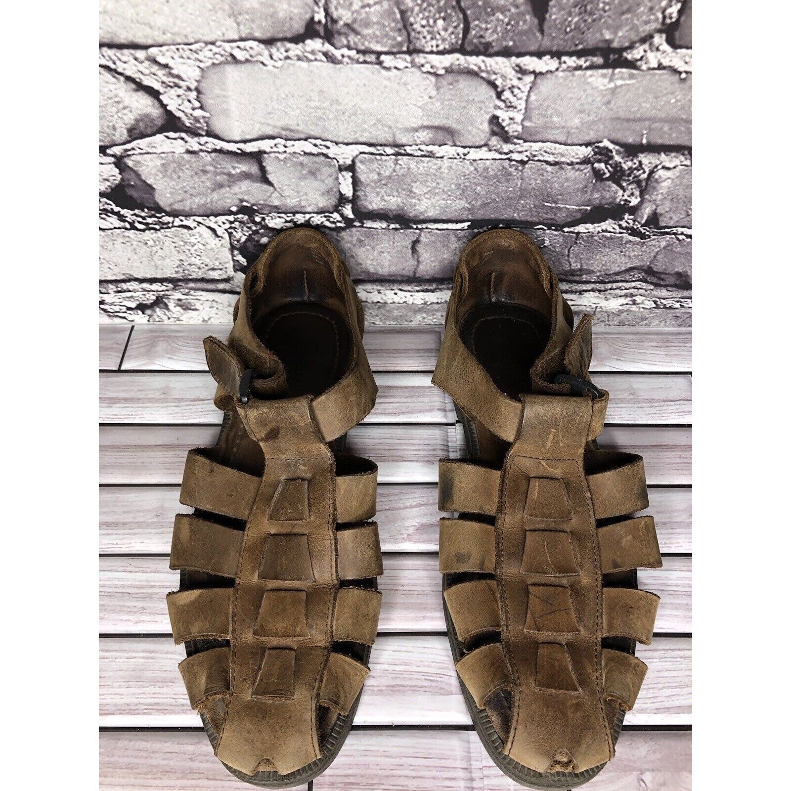 Other Claybrooke Footwear Brown Leather Fisherman Hiking Strap San Size US 9 / EU 42 - 16 Thumbnail