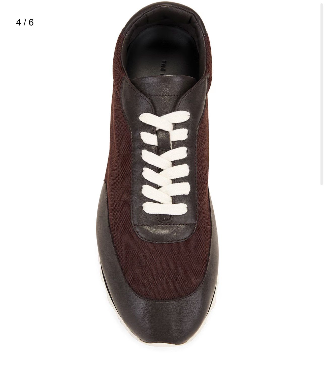 The Row The Row Owen Low Top Leather Sneakers Size US 10 / EU 43 - 3 Thumbnail