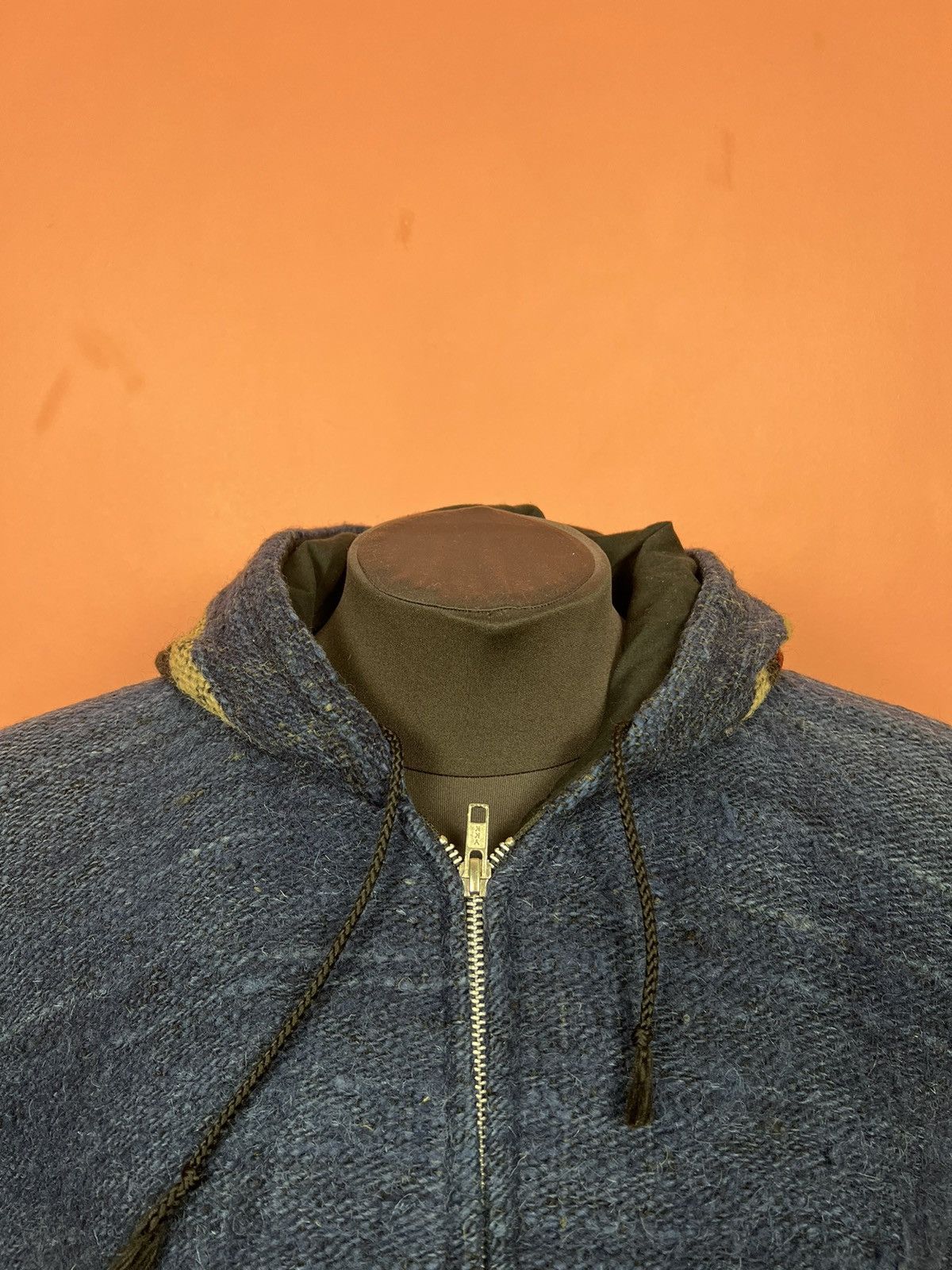 Vintage Avan garde vintage wool zip jacket hooded hype rare Size US M / EU 48-50 / 2 - 2 Thumbnail