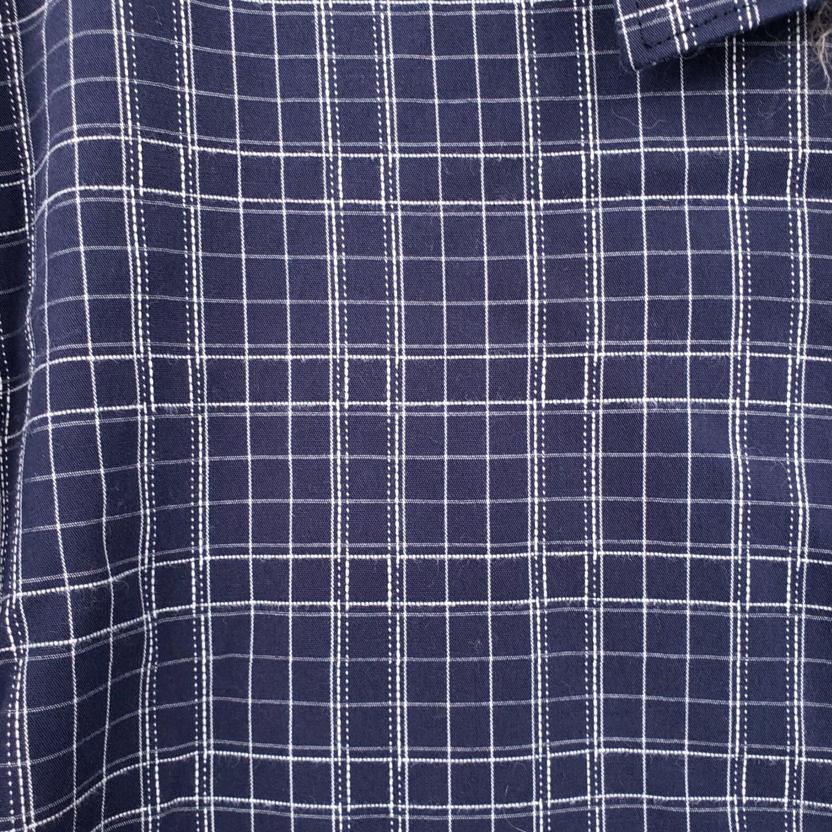 BUGATCHI BUGATCHI Shirt Mens XL Blue Plaid Button-Up Long Sleeve Shaped Fit Size US XL / EU 56 / 4 - 4 Thumbnail