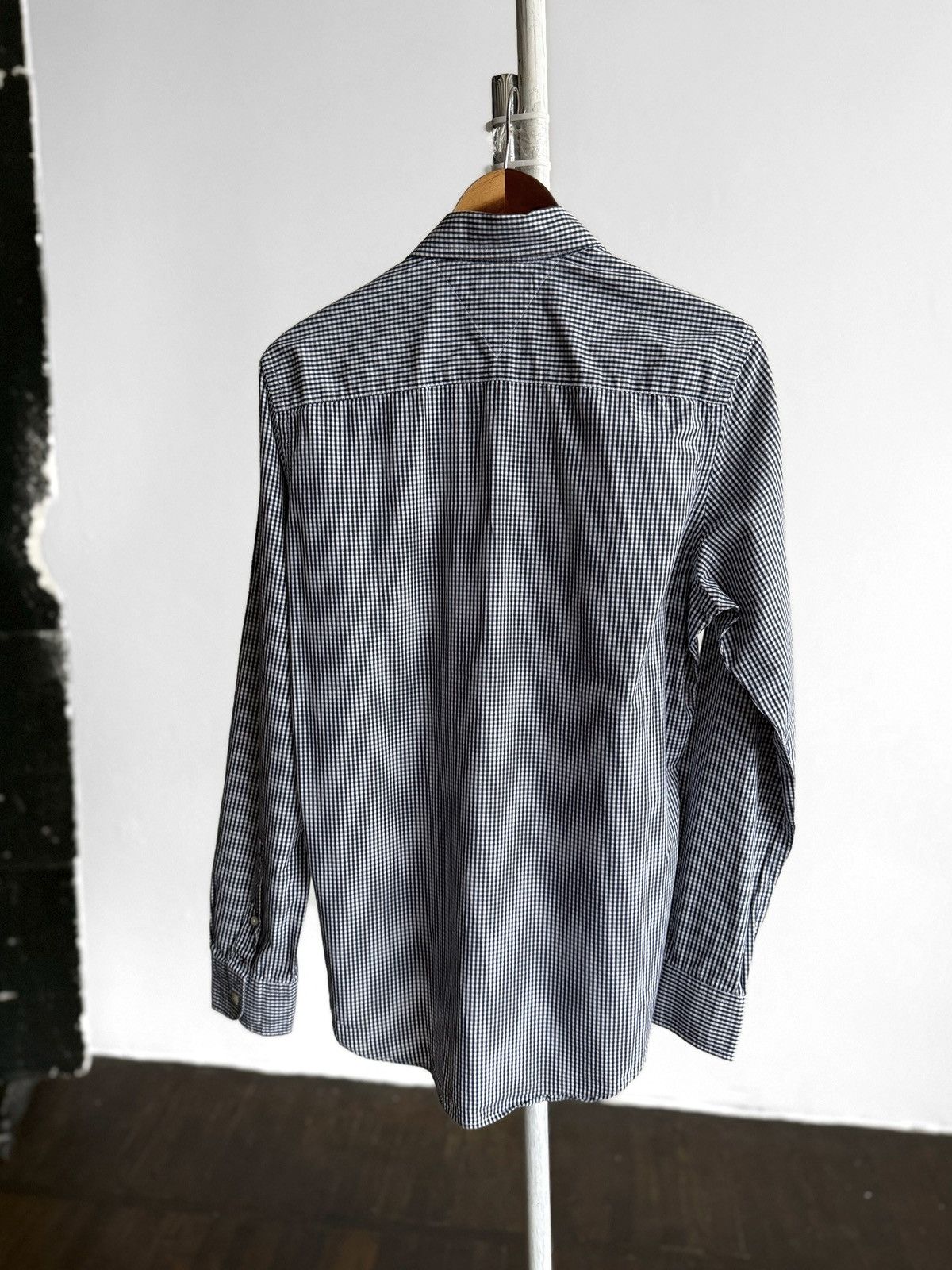 Tommy Hilfiger Tommy Hilfiger Mens Blue White Gingham Check Button Up Shirt Size US S / EU 44-46 / 1 - 2 Thumbnail