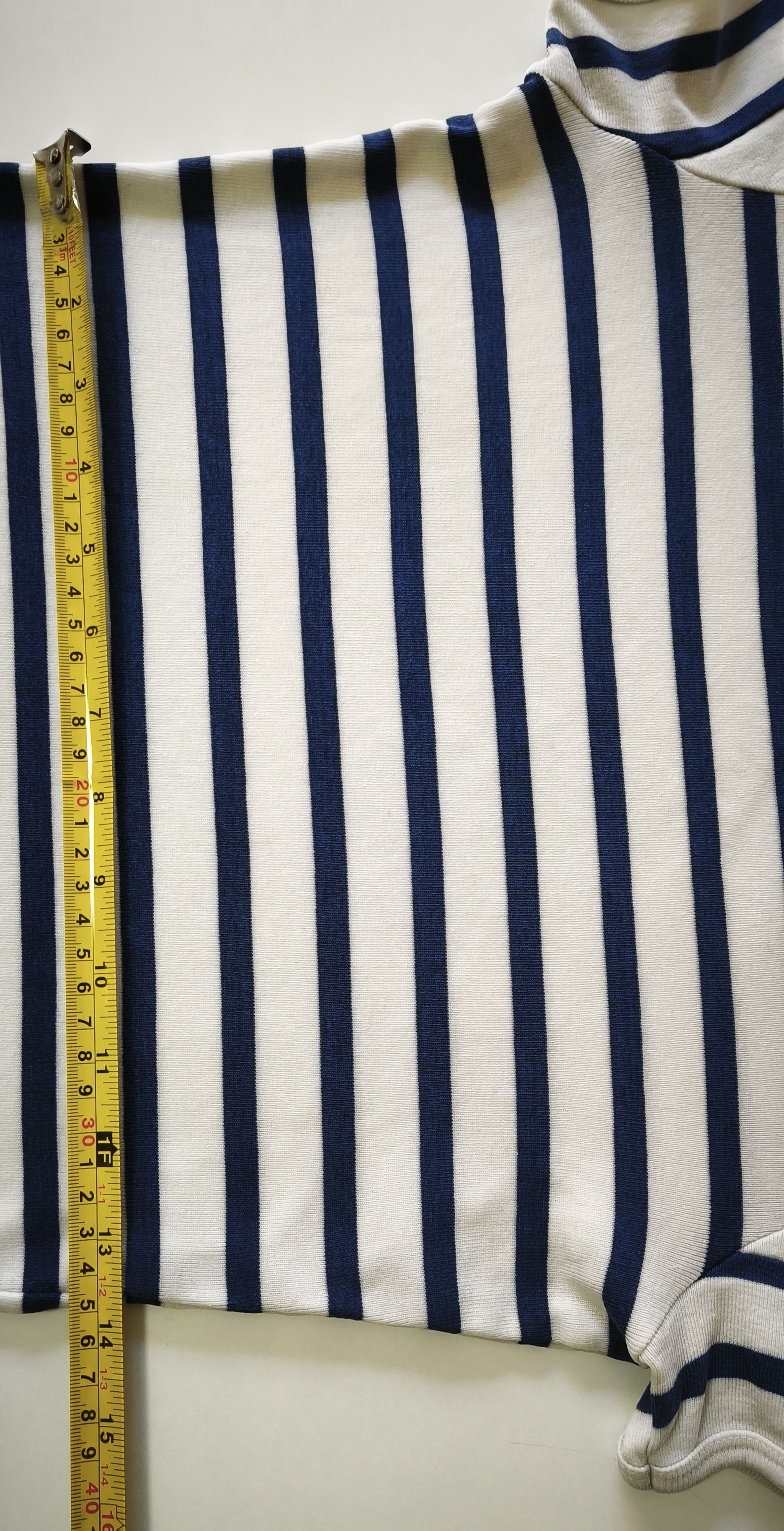 Jean Paul Gaultier 90's - Curved Hem sailor style tshirt GaultierJeans Size S / US 4 / IT 40 - 8 Thumbnail