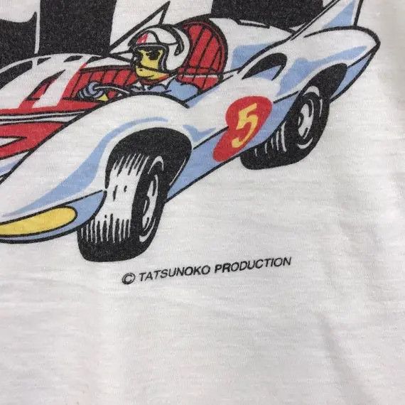 Anime × Vintage Vtg 90’ SPEED RACER ANIME Manga Mach Gogogo Tee Shirt Racing Size US L / EU 52-54 / 3 - 5 Thumbnail