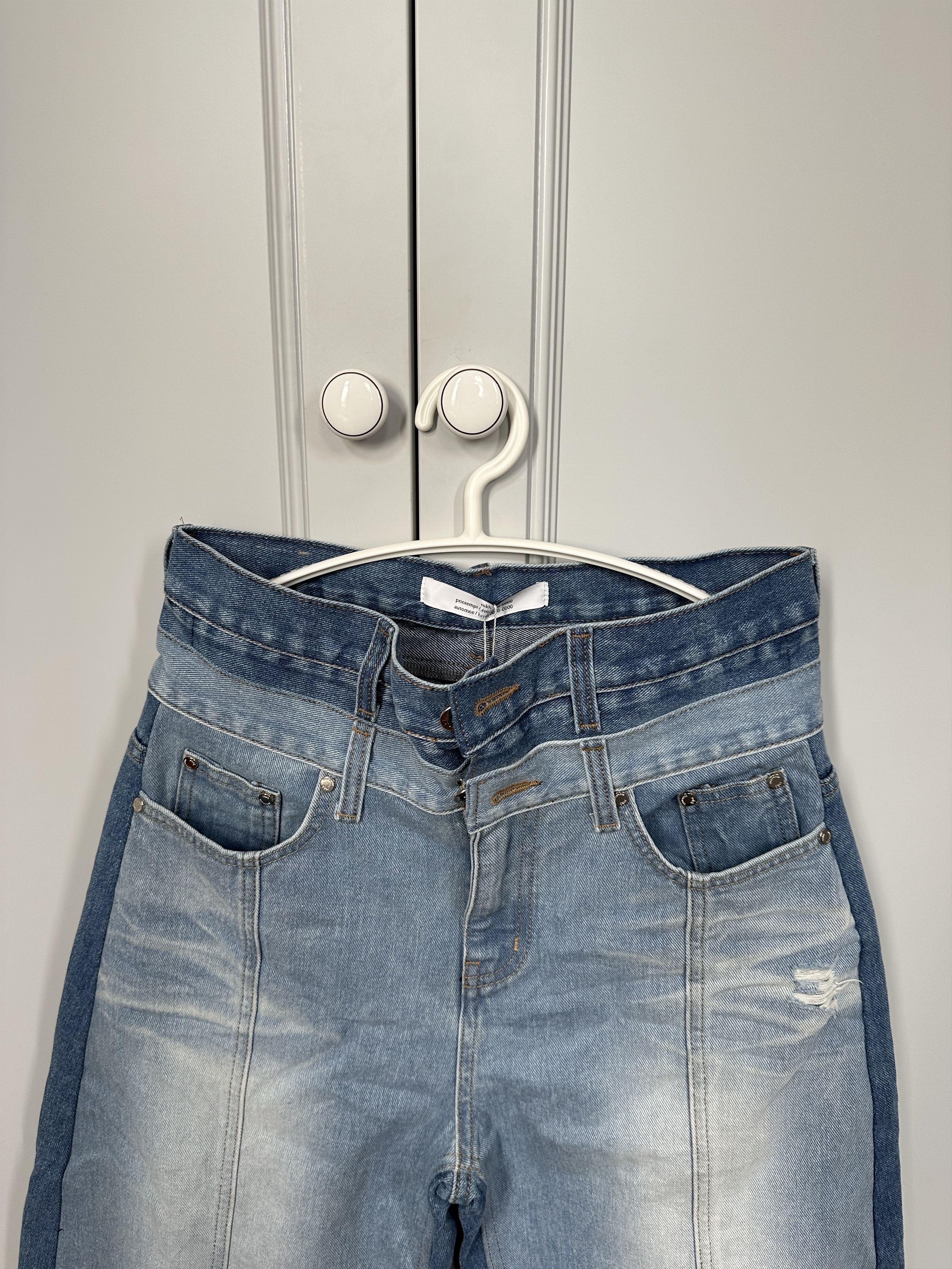 rokh ROKH blue ballon Shaped Layered Denim Jeans Size 27" / US 4 / IT 40 - 6 Thumbnail