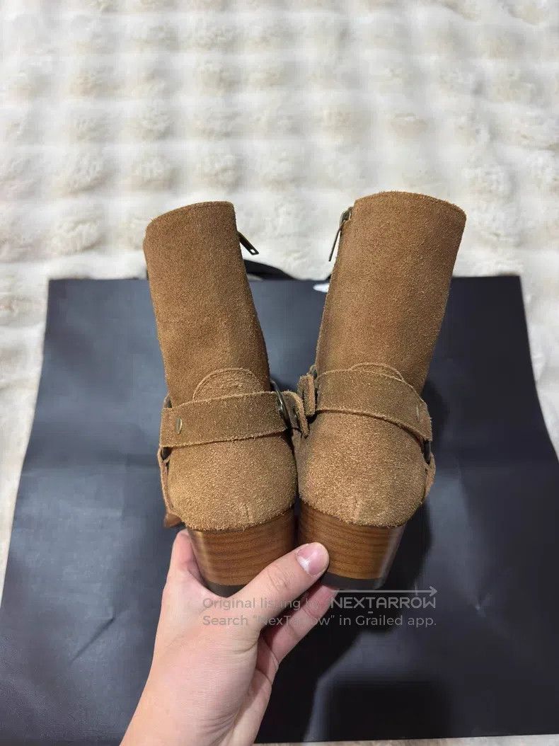 Saint Laurent Paris Saint Laurent Paris Suede Chelsea Boots with Buckle Size US 8.5 / EU 41-42 - 8 Thumbnail