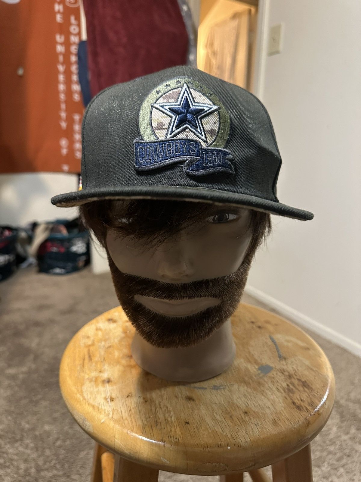 New Era Vintage NFL New Dallas Cowboys hat 00s size 7 3/4 Size ONE SIZE - 1 Thumbnail