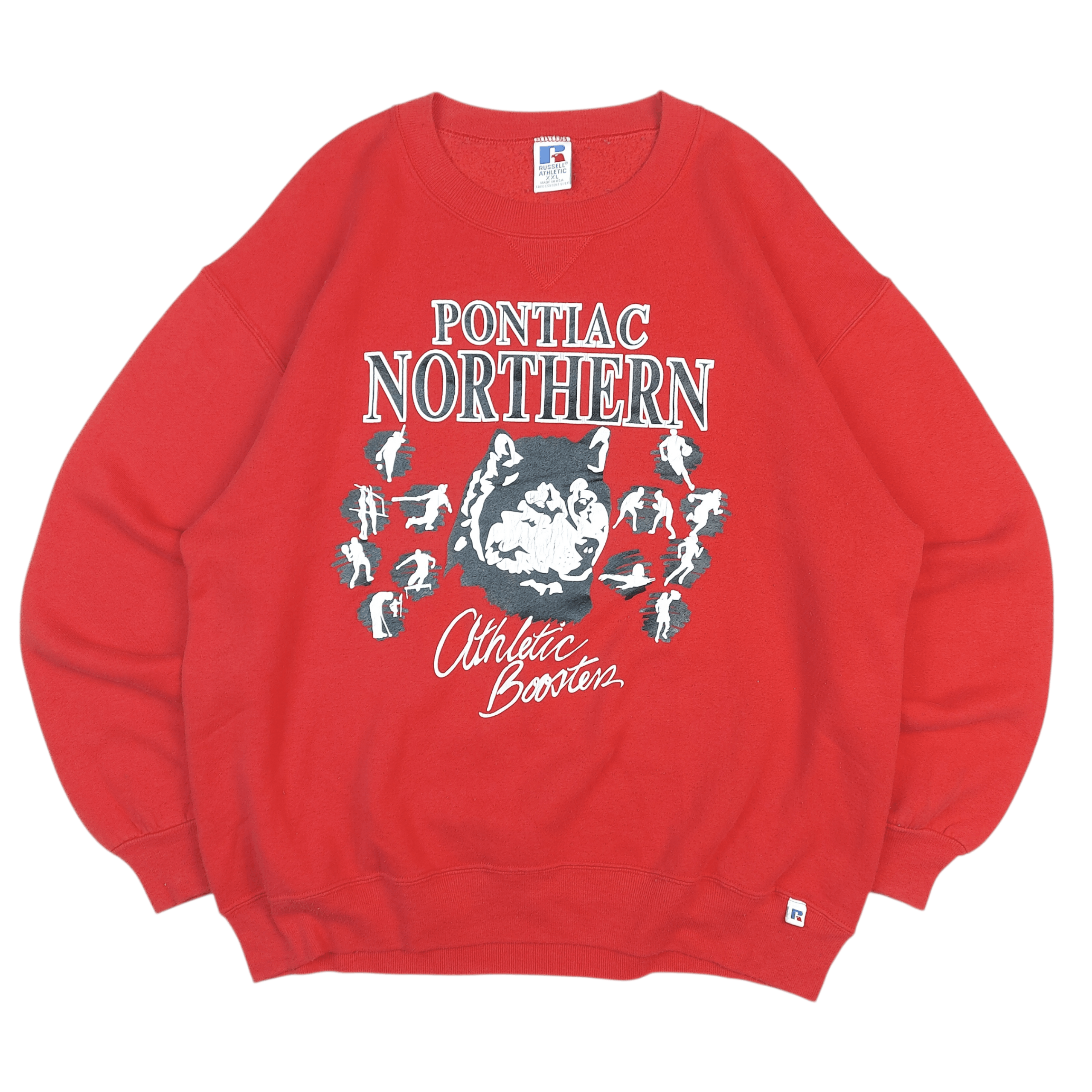 Russell Athletic Vintage 90s Russell Athletic PNHS High School Swestshirt Size US XXL / EU 58 / 5 - 1 Thumbnail