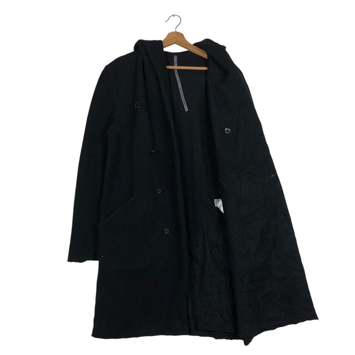 Kazuyuki Kumagai Attachment 🔥WOOL LONG JACKET HOODIE BONDAGE DESIGN KAZUYUKI KUMAGAI Size US M / EU 48-50 / 2 - 14 Thumbnail