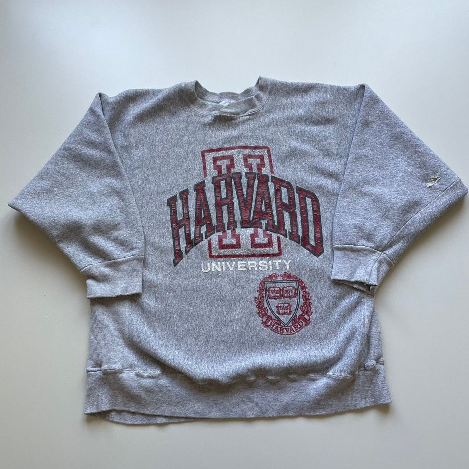 Hanes Vintage 90s Harvard University Crewneck Large Heavyweight Size US L / EU 52-54 / 3 - 1 Thumbnail