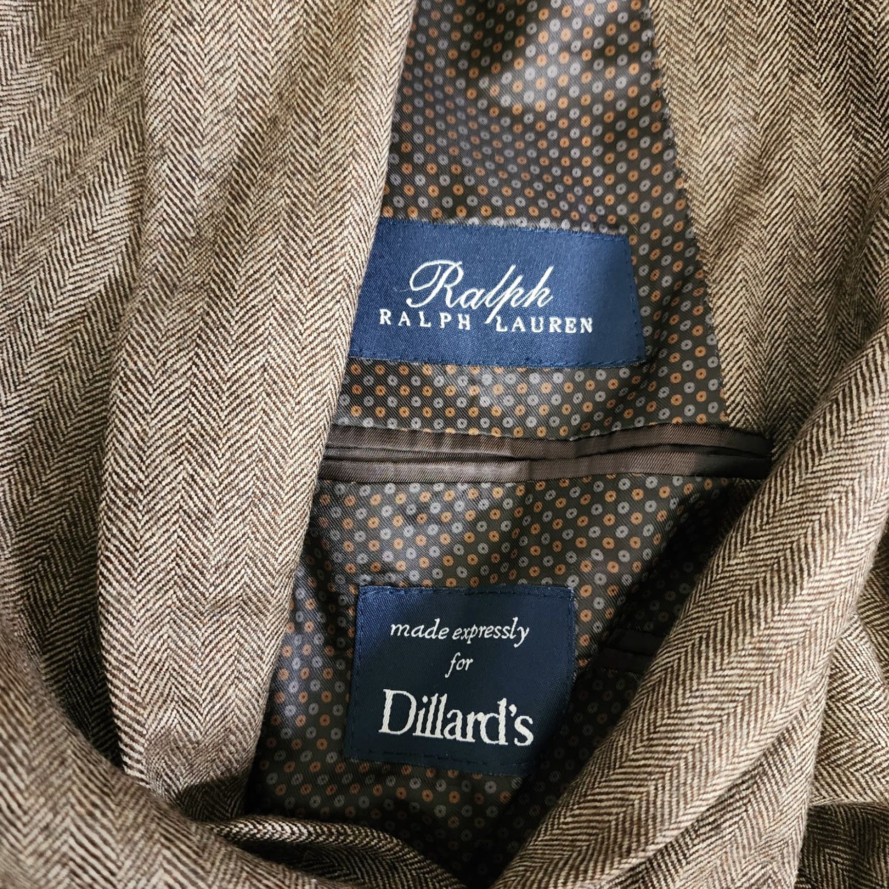 Ralph Lauren VINTAGE Ralph Lauren Polo Blazer Mens 40 R Brown Wool Cashmere Coat Elbow Patch 2 Button Mens Size US L / EU 52-54 / 3 - 3 Thumbnail