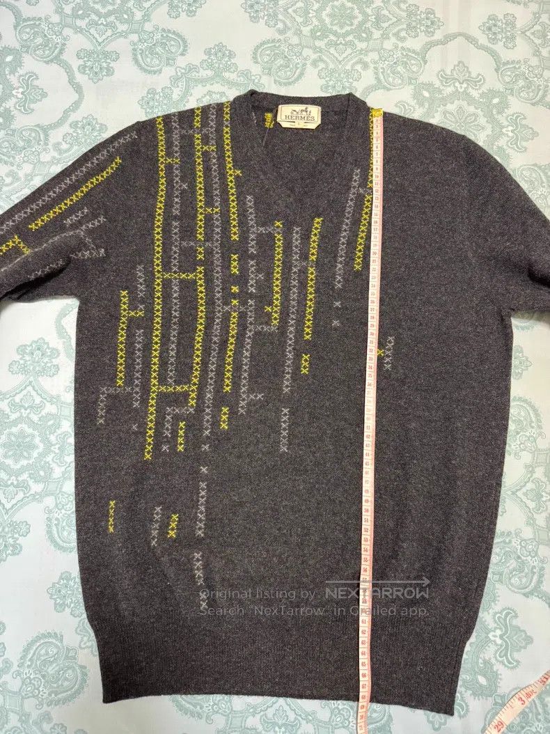 Hermes Hermes Cashmere Sweater with Full Embroidery, Hermes H Pat Size US L / EU 52-54 / 3 - 5 Thumbnail