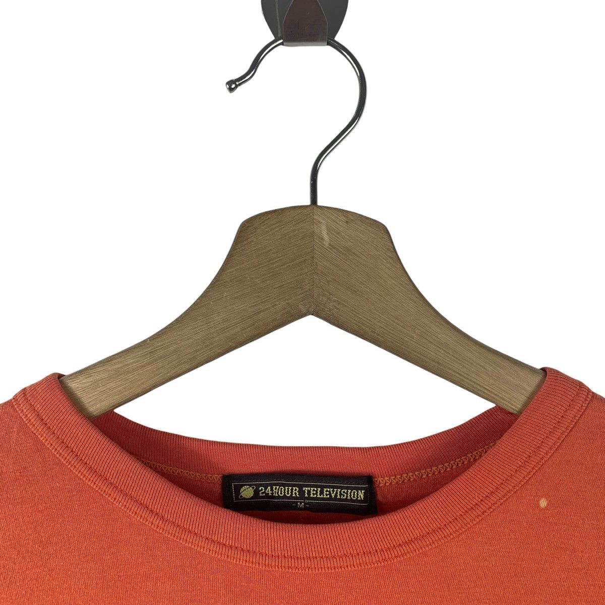 Anime × Japanese Brand × Vintage Vintage 24 HOURS TELEVISION X STUDIO GHIBLI orange tee Size US M / EU 48-50 / 2 - 5 Thumbnail