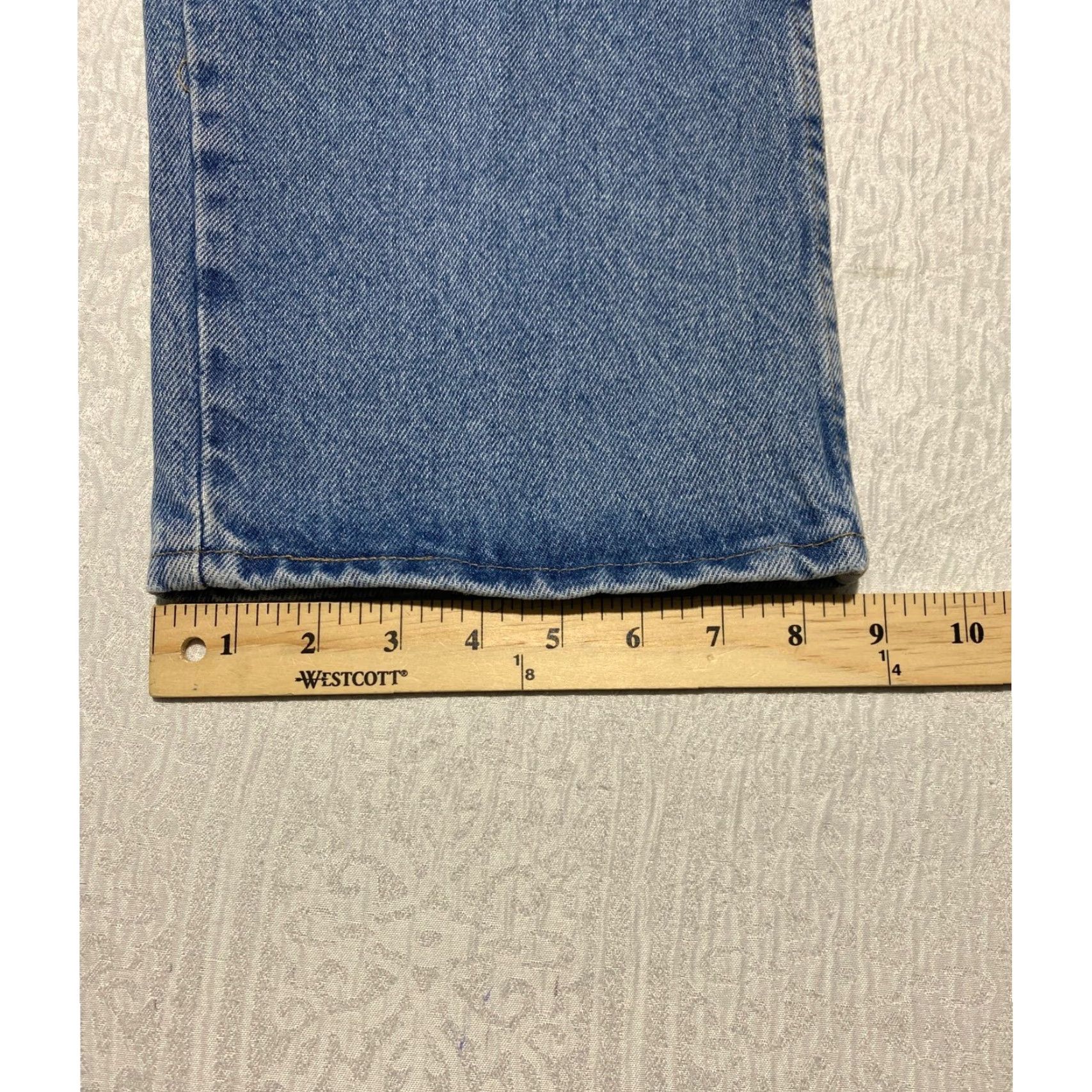 Wrangler Wrangler Jeans 38x32 Medium Wash 5-Pocket Straight Leg Regular Fit Mens Denim Blue 965TPSL Size US 38 / EU 54 - 7 Thumbnail