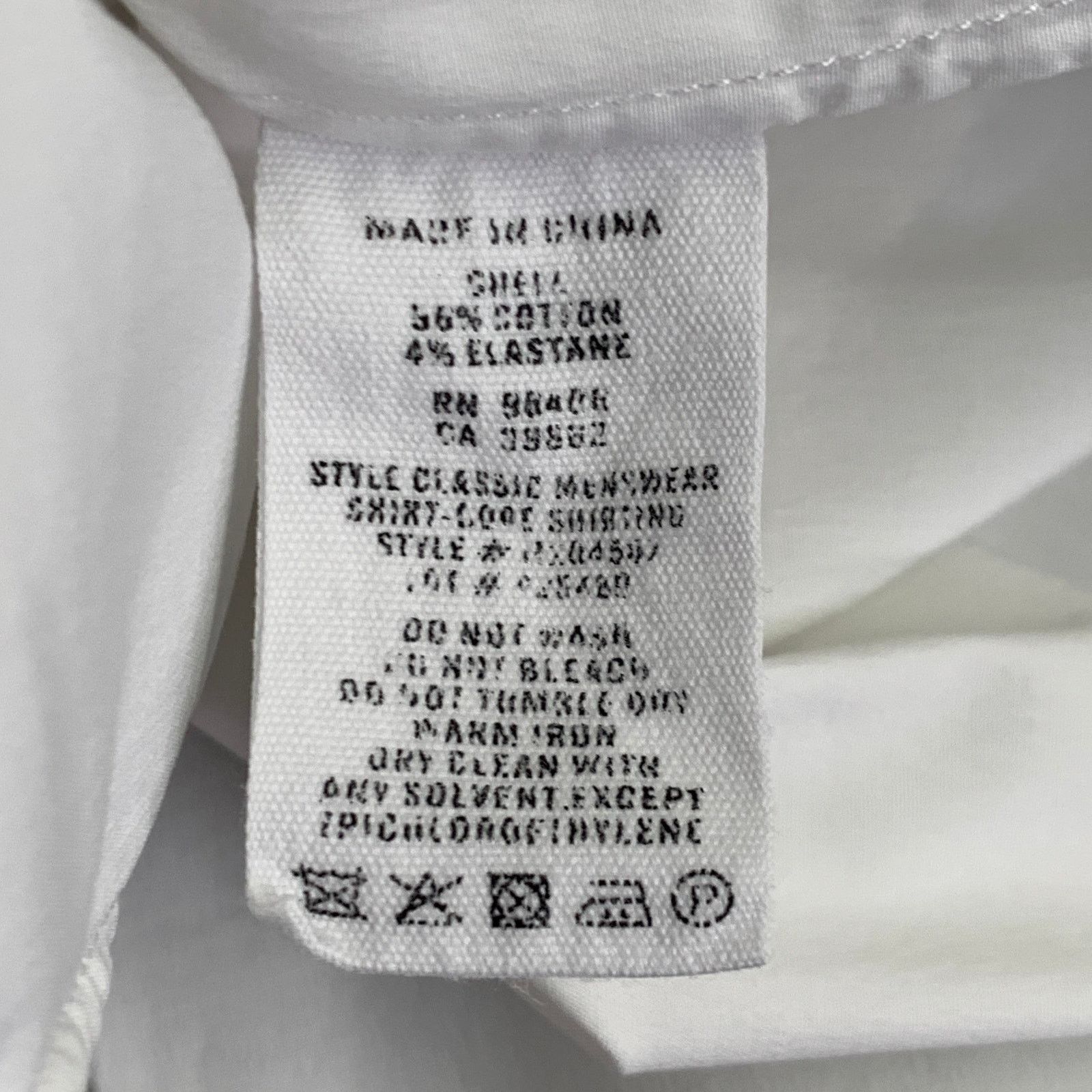 Theory THEORY Size L White Cotton Blend Hidden Placket Shirt Size L / US 10 / IT 46 - 6 Thumbnail
