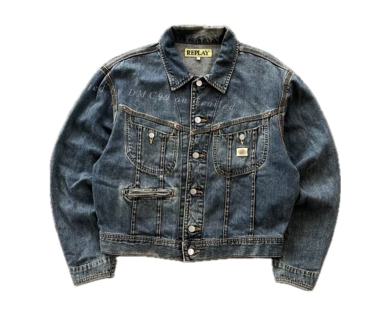 Vintage Vintage Replay Denim Trucker Jacket Size US M / EU 48-50 / 2 - 1 Thumbnail