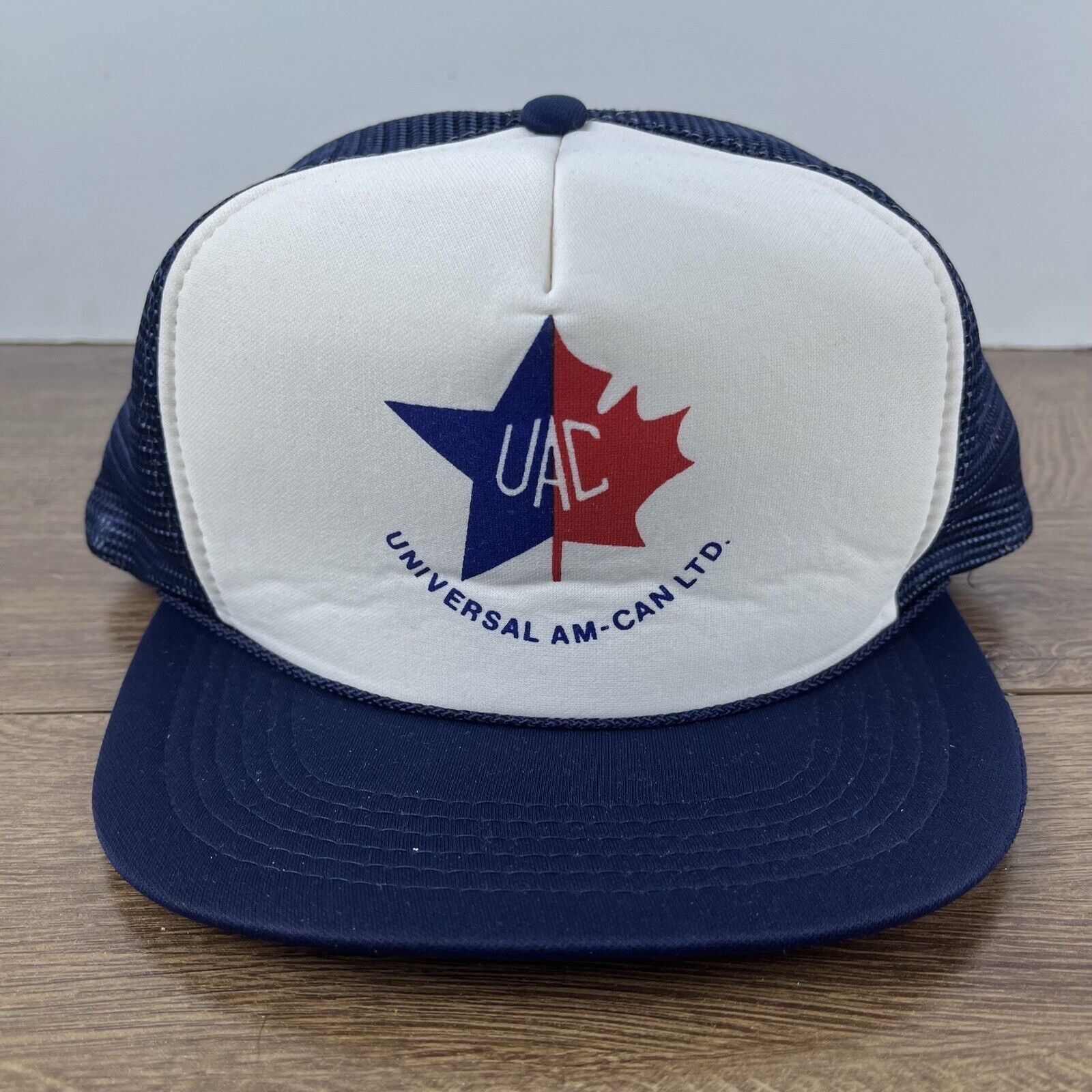 Other UAC Snapback Hat Universal AM Can White Cap Adjustable White Size ONE SIZE - 4 Thumbnail