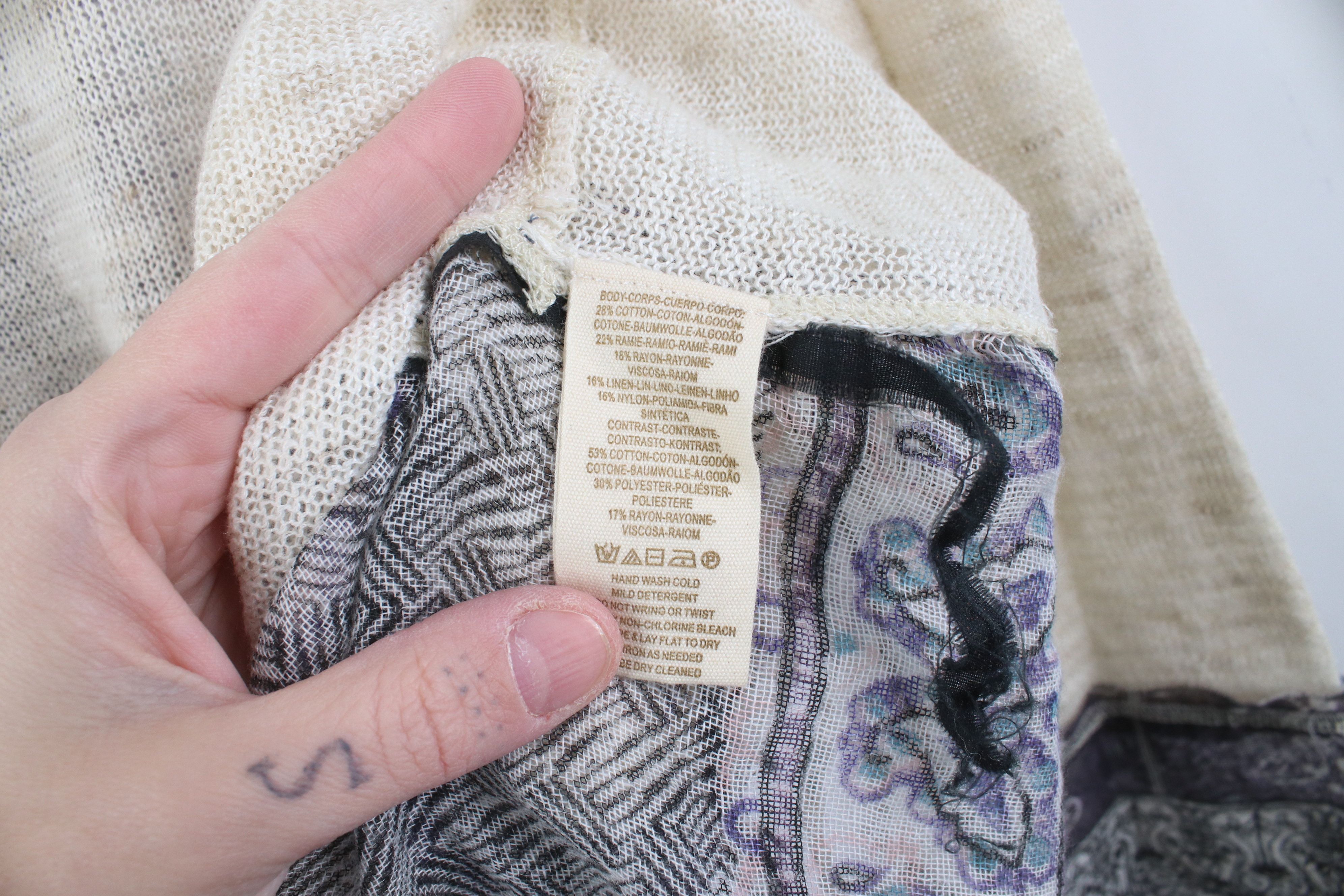 Free People Free People Chic Oversized Gauzy Flared Sleeve Knit T-Shirt Size S / US 4 / IT 40 - 9 Thumbnail