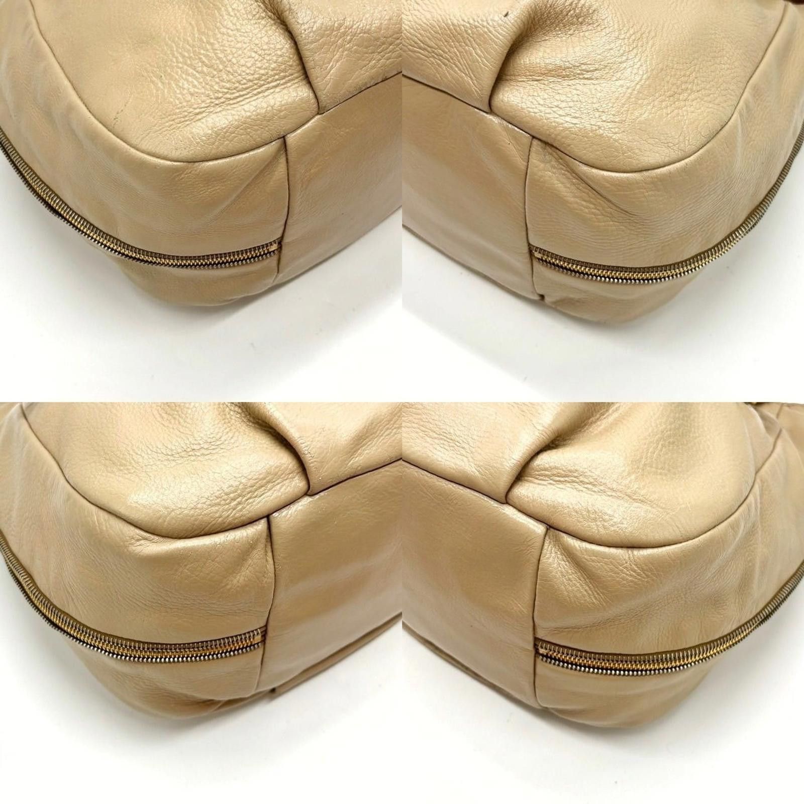 Prada Prada - Beige Leather Shoulder Bag Size ONE SIZE - 8 Thumbnail