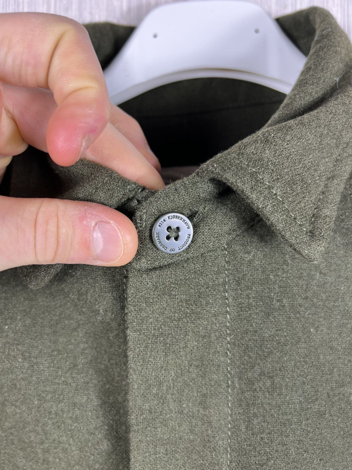 Han Kjobenhavn Archival Han Kjøvenhavn public shirt wool over shirt army Size US M / EU 48-50 / 2 - 12 Thumbnail