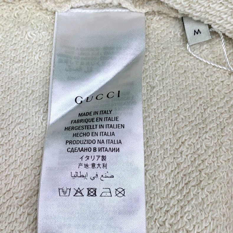 Gucci Gucci Beige logo sequin round-neck long-sleeved sweatshirt Size US M / EU 48-50 / 2 - 7 Thumbnail